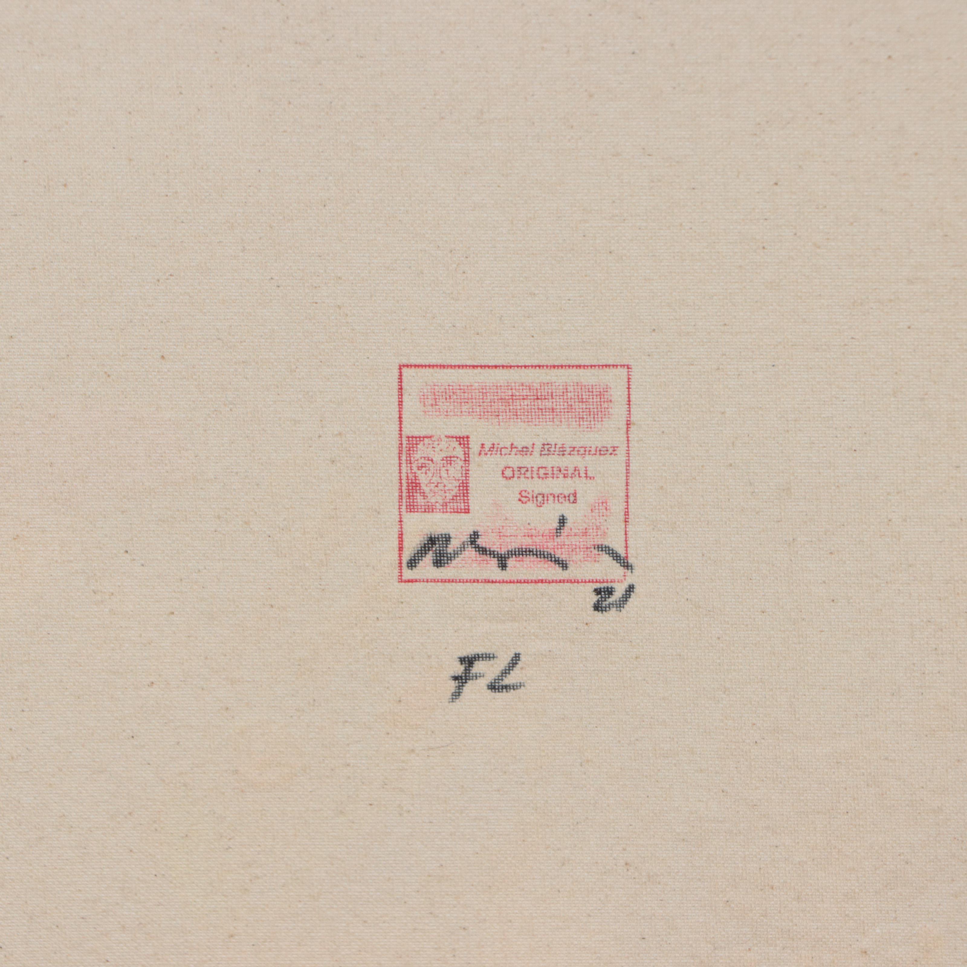 Michel Blázquez Acrylic Painting "Abstract Landscape," 2021