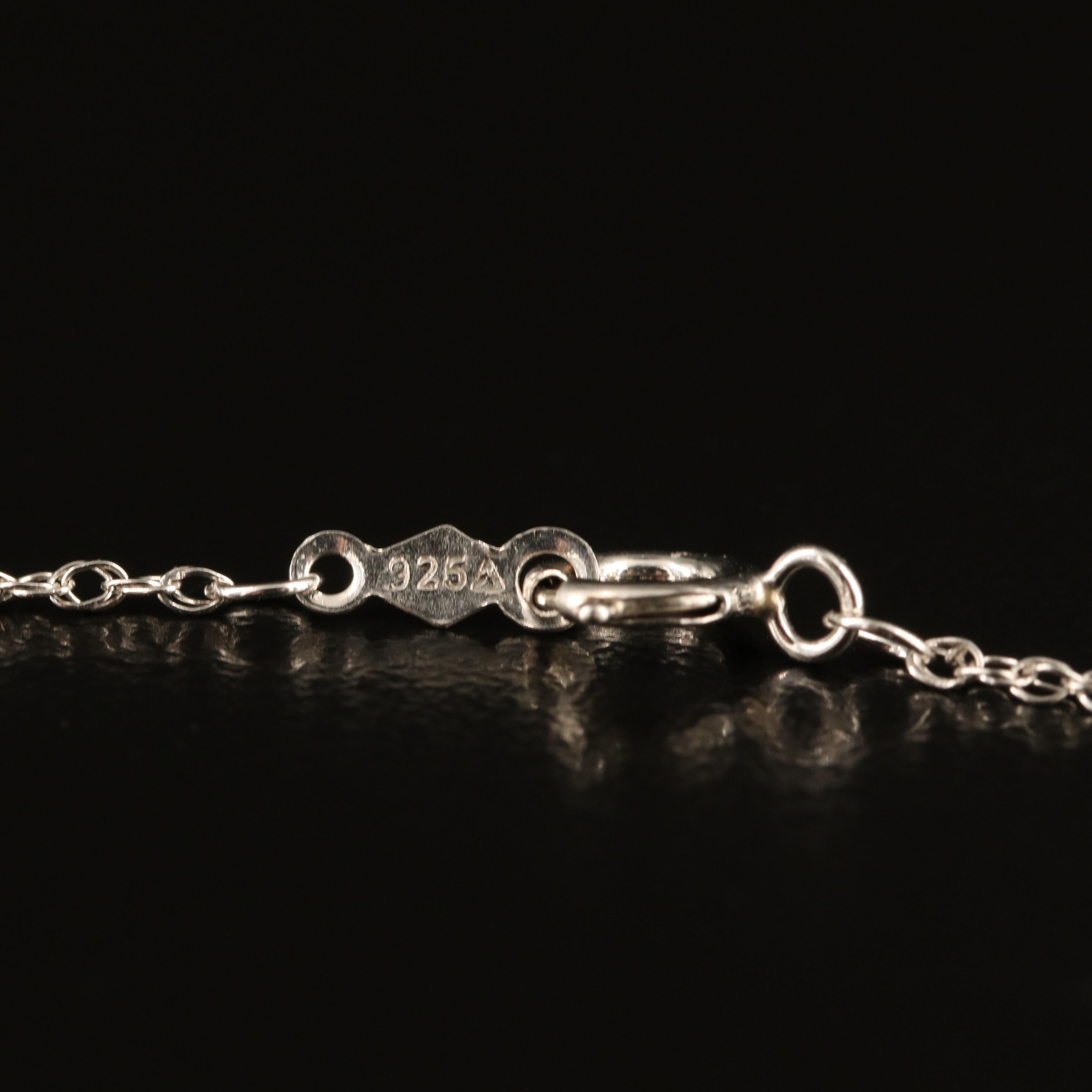 Sterling Opal and Sapphire Butterfly Pendant Necklace