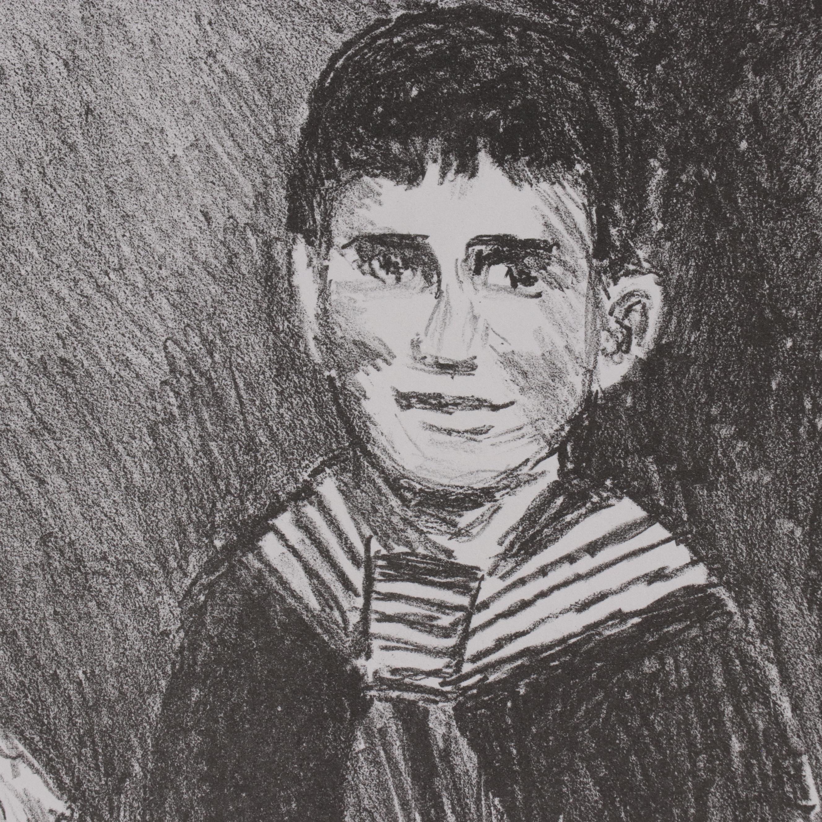 Sidney Chafetz Lithograph "Brothers," 2002