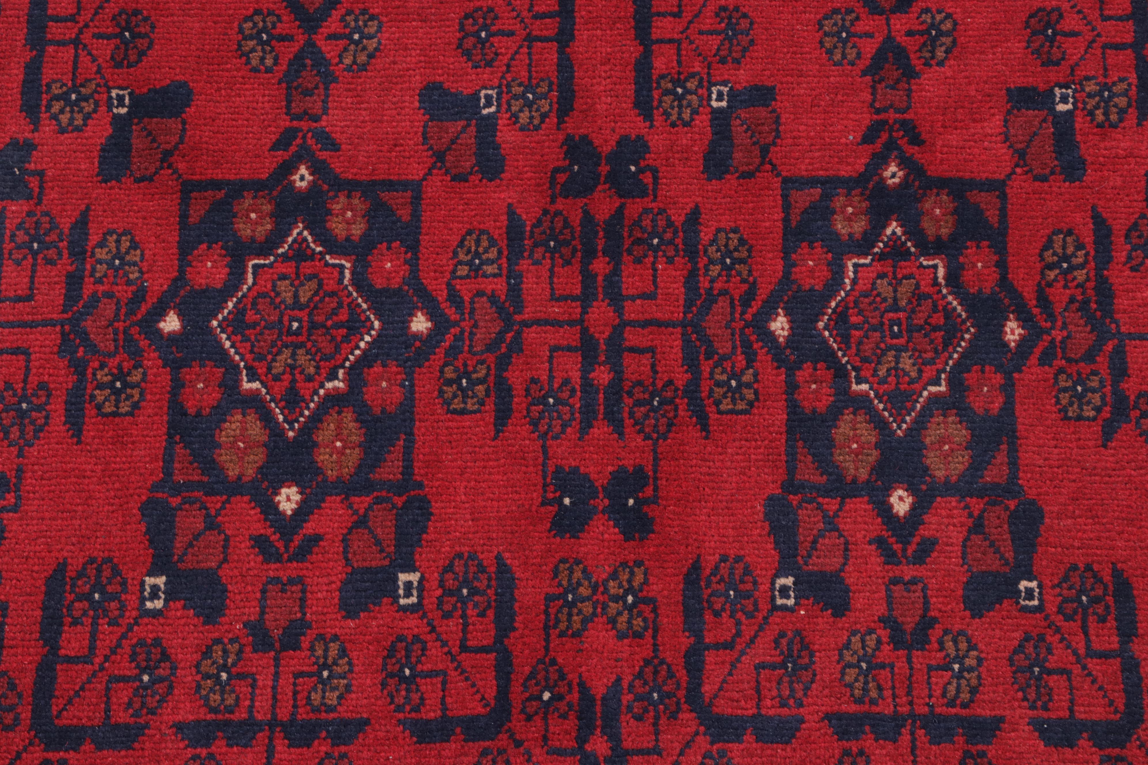 3'5 x 5'1 Hand-Knotted Afghan Kunduz Accent Rug