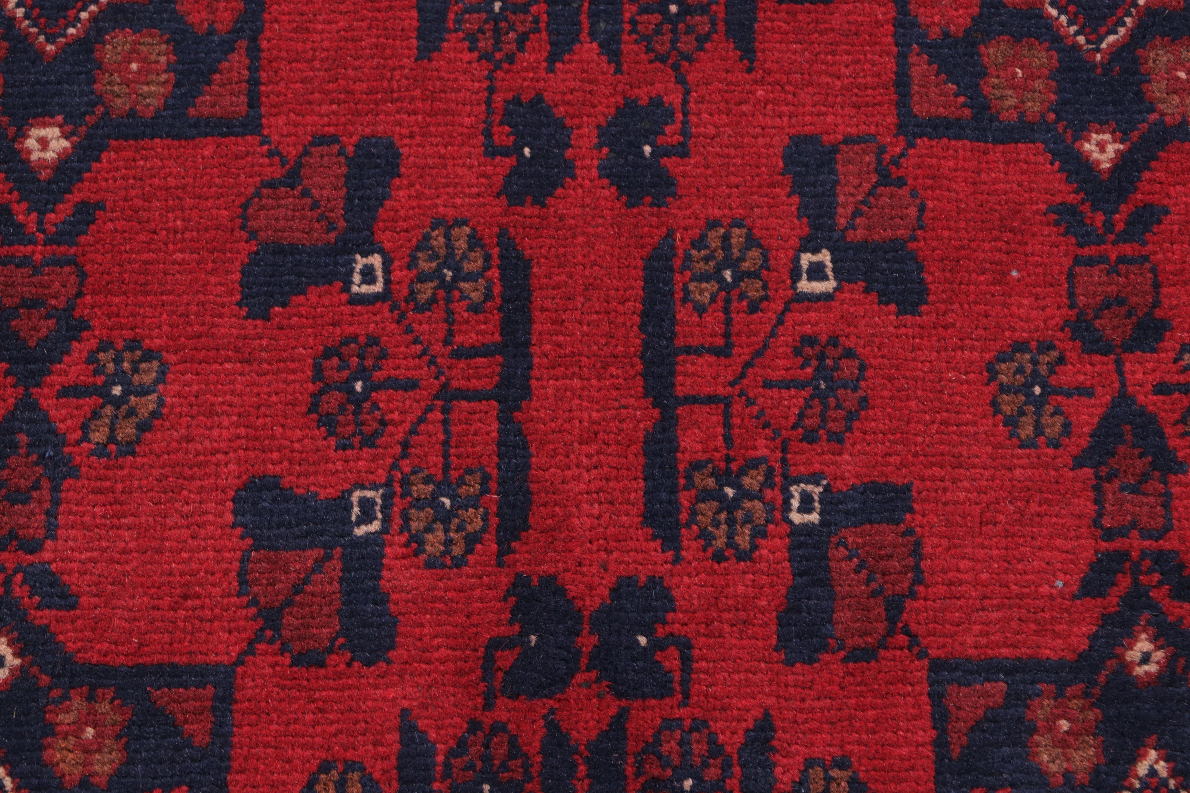 3'5 x 5'1 Hand-Knotted Afghan Kunduz Accent Rug