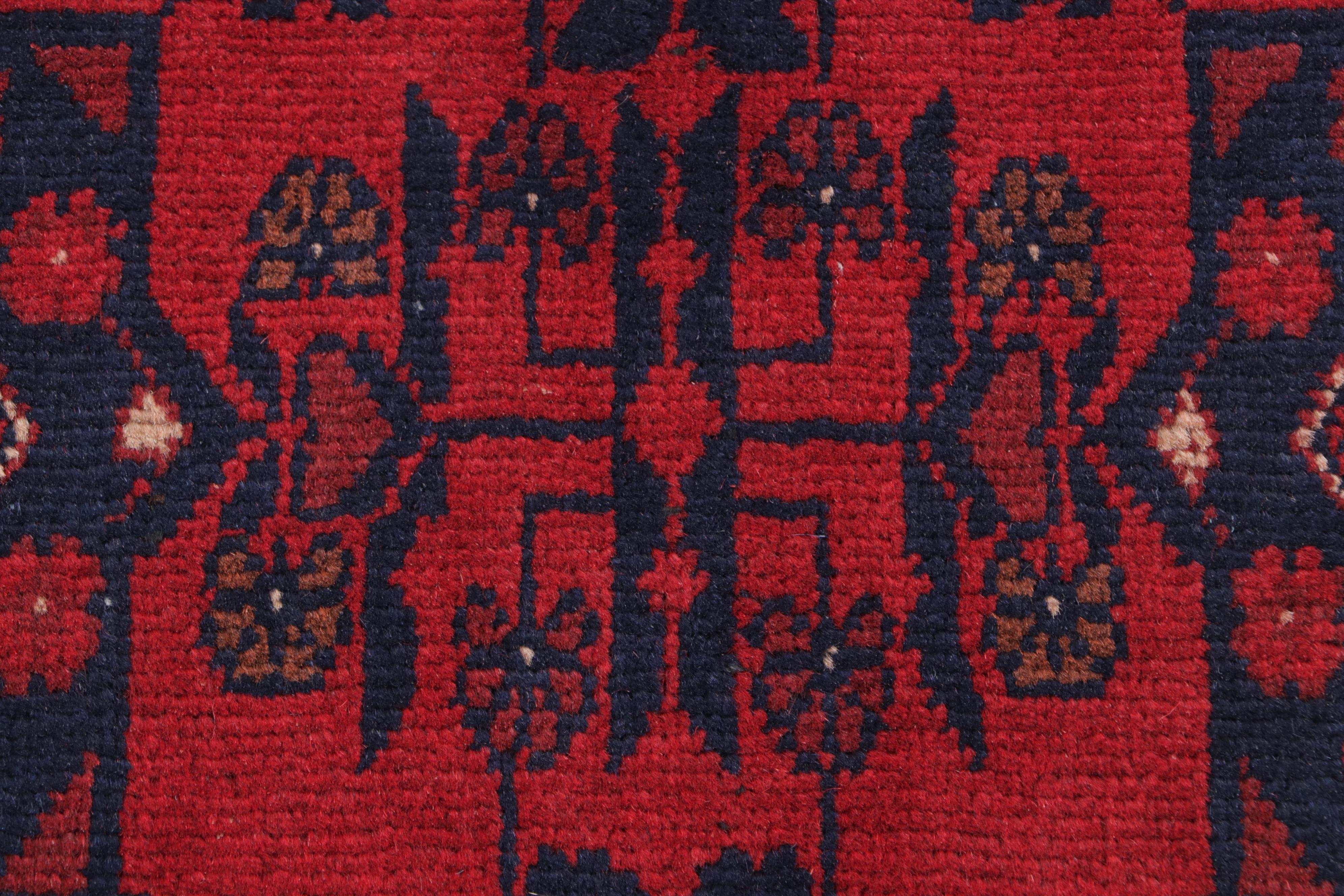 3'5 x 5'1 Hand-Knotted Afghan Kunduz Accent Rug