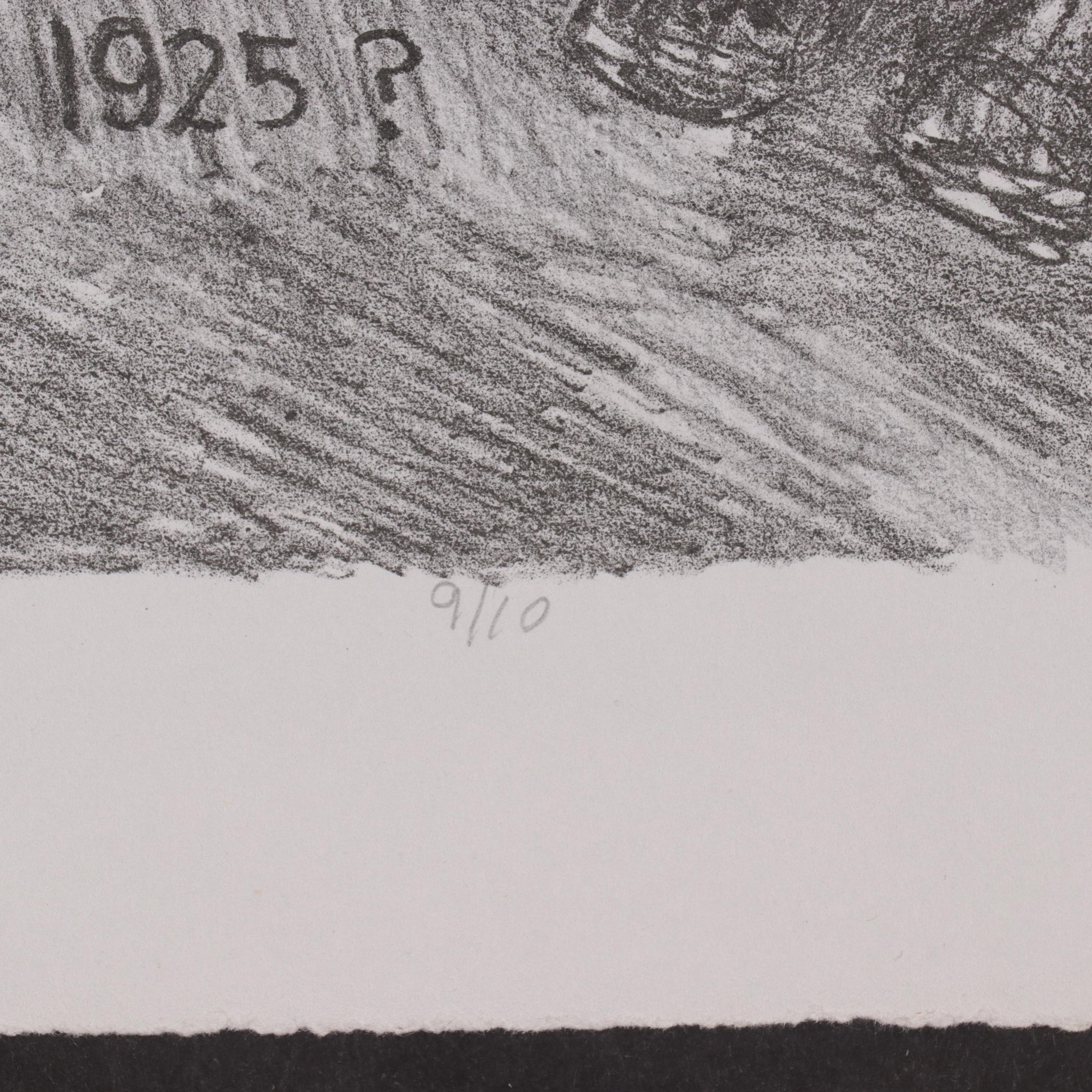 Sidney Chafetz Lithograph "Brothers," 2002