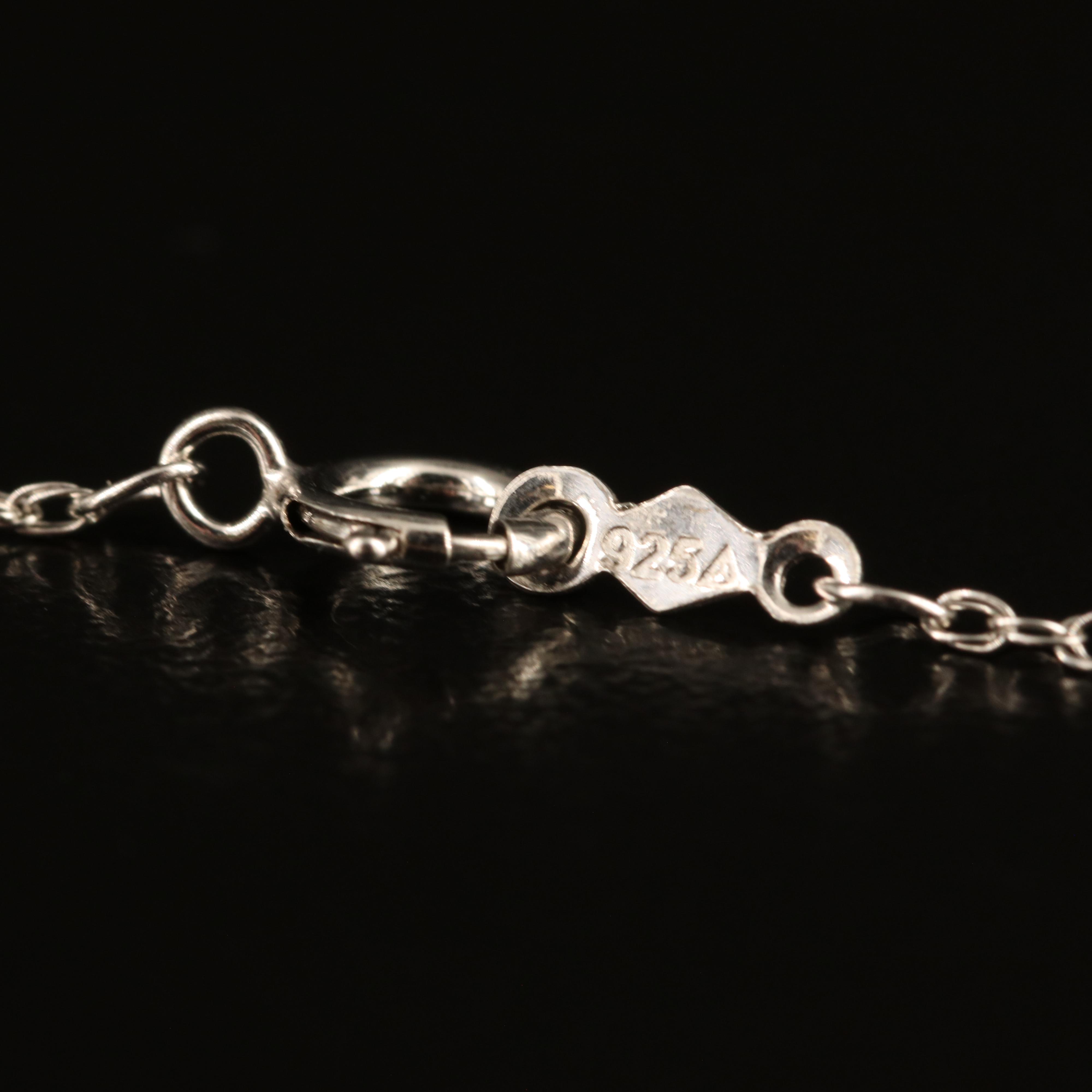 Sterling Opal, Topaz and Sapphire Butterfly Pendant Necklace