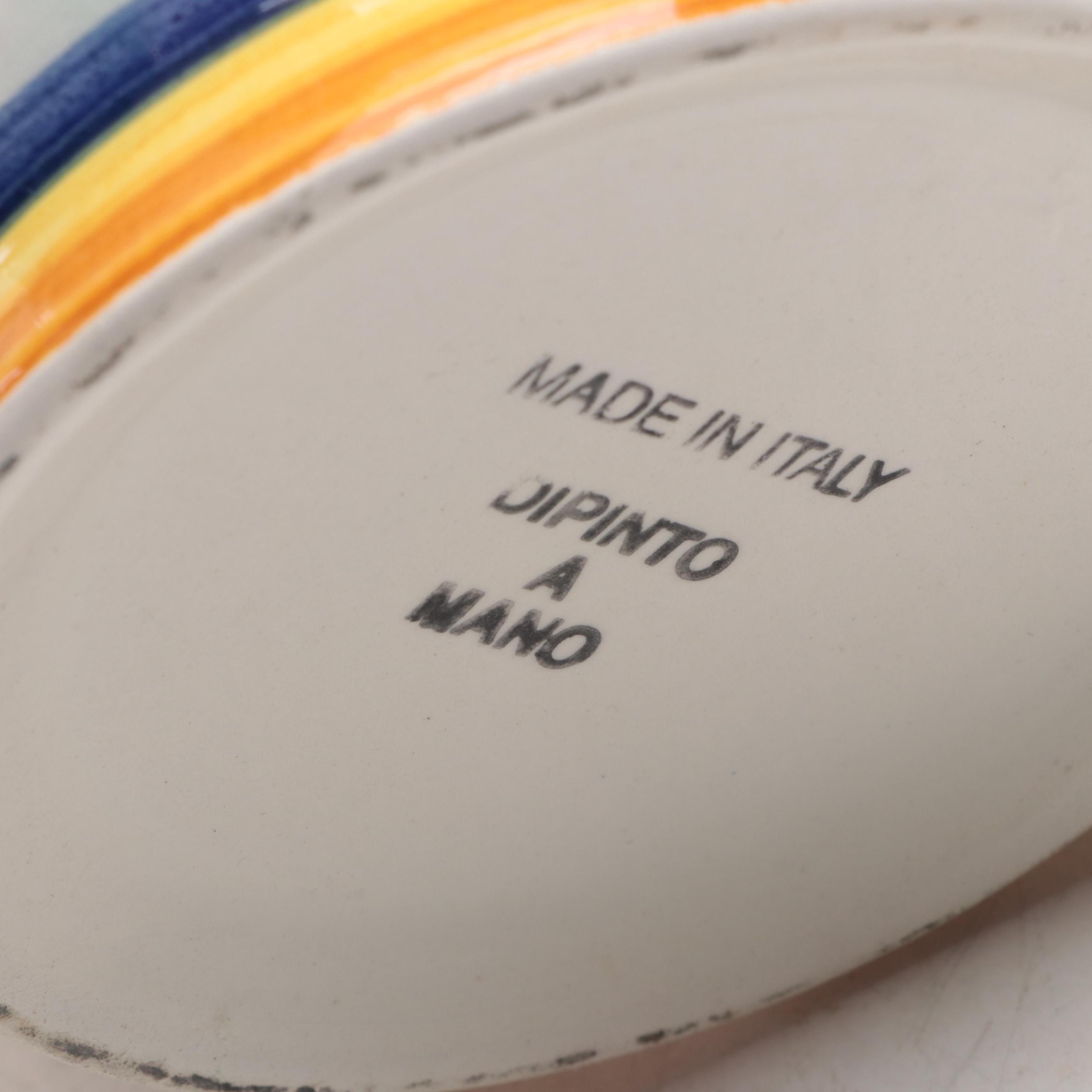 Vietri "Disappearing Grape" Plates with Other Italian Cookie Jar and More