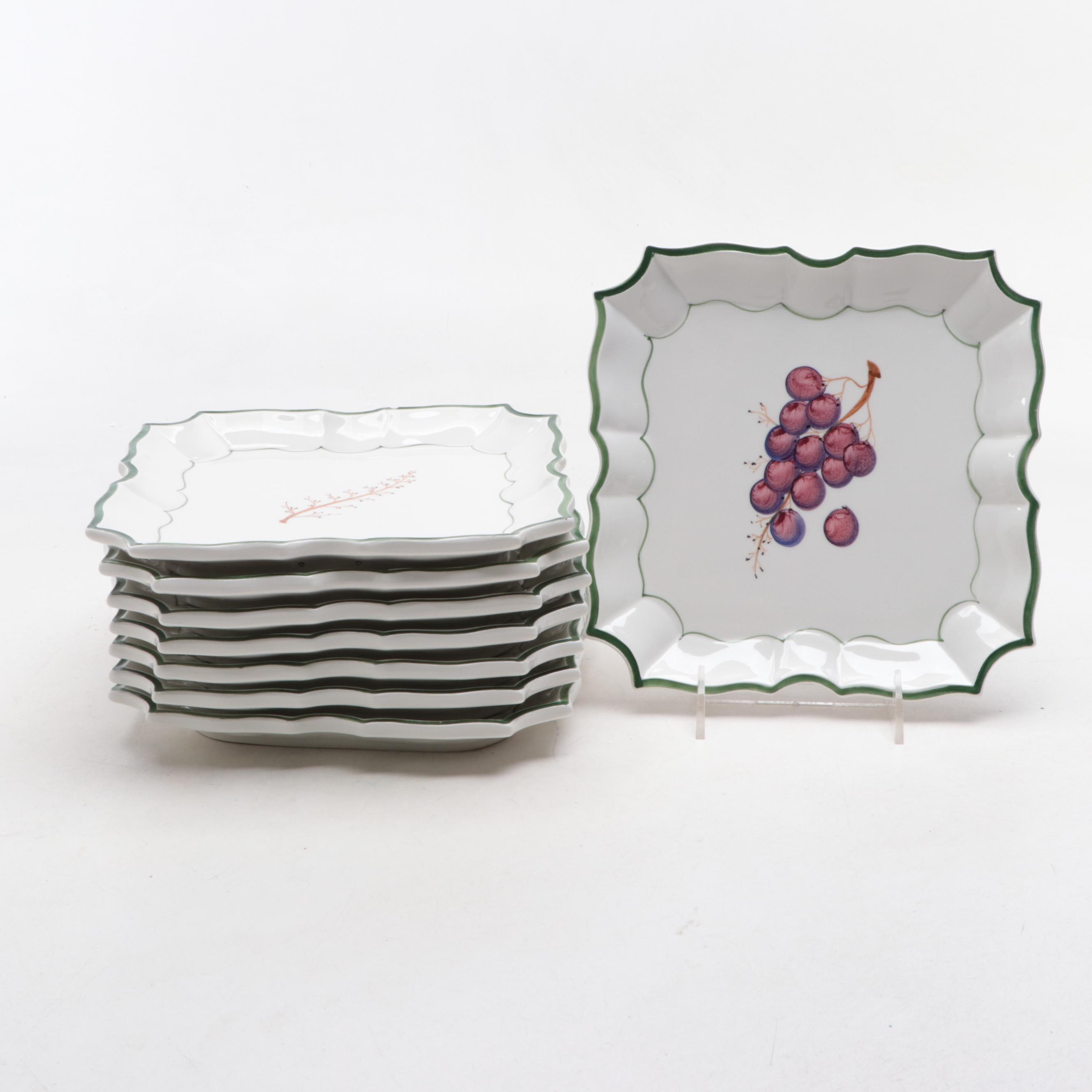 Vietri "Disappearing Grape" Plates with Other Italian Cookie Jar and More