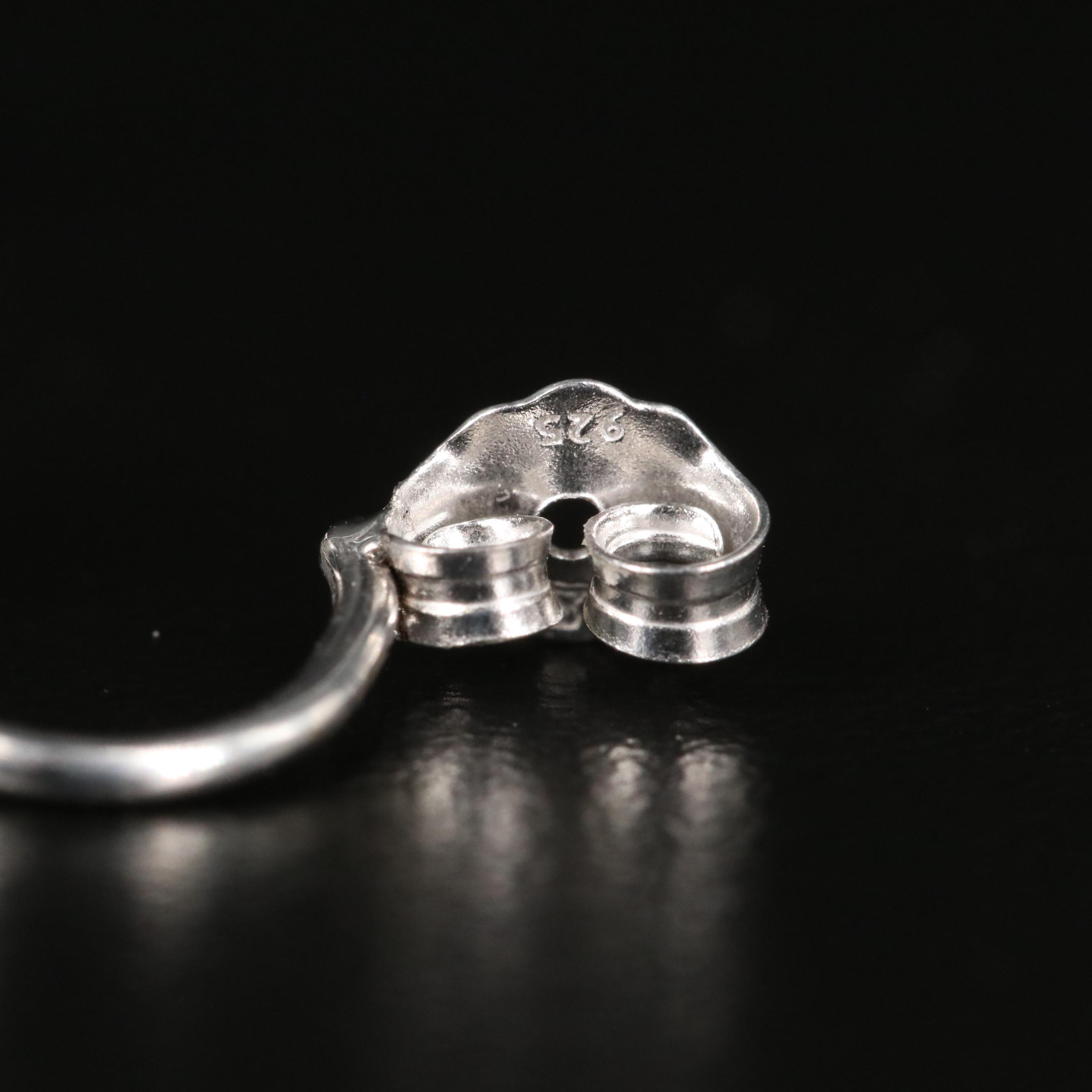 Sterling Cubic Zirconia Stud Earrings with Pearl Enhancers