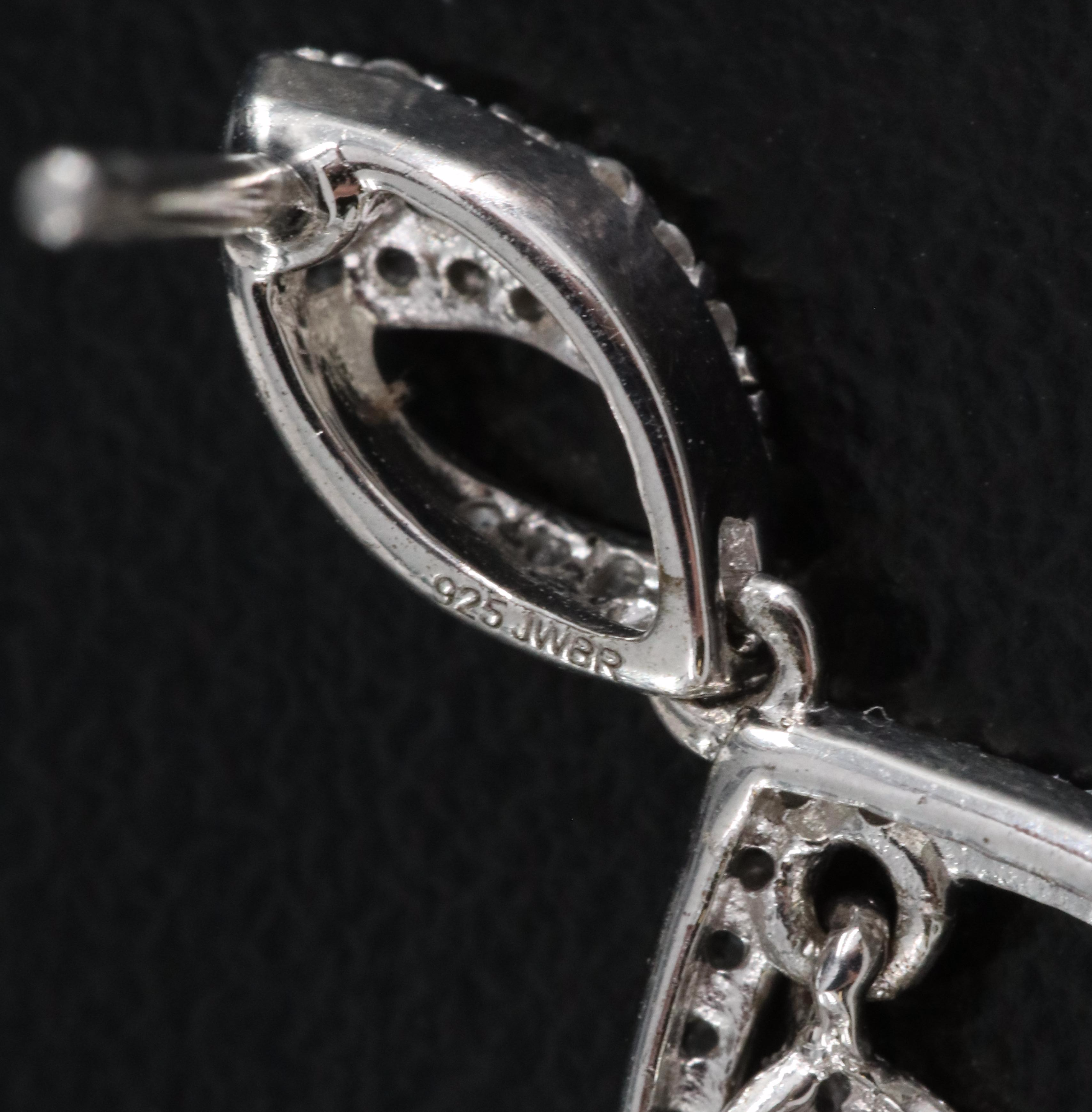 Sterling Peridot and Sapphire Earrings