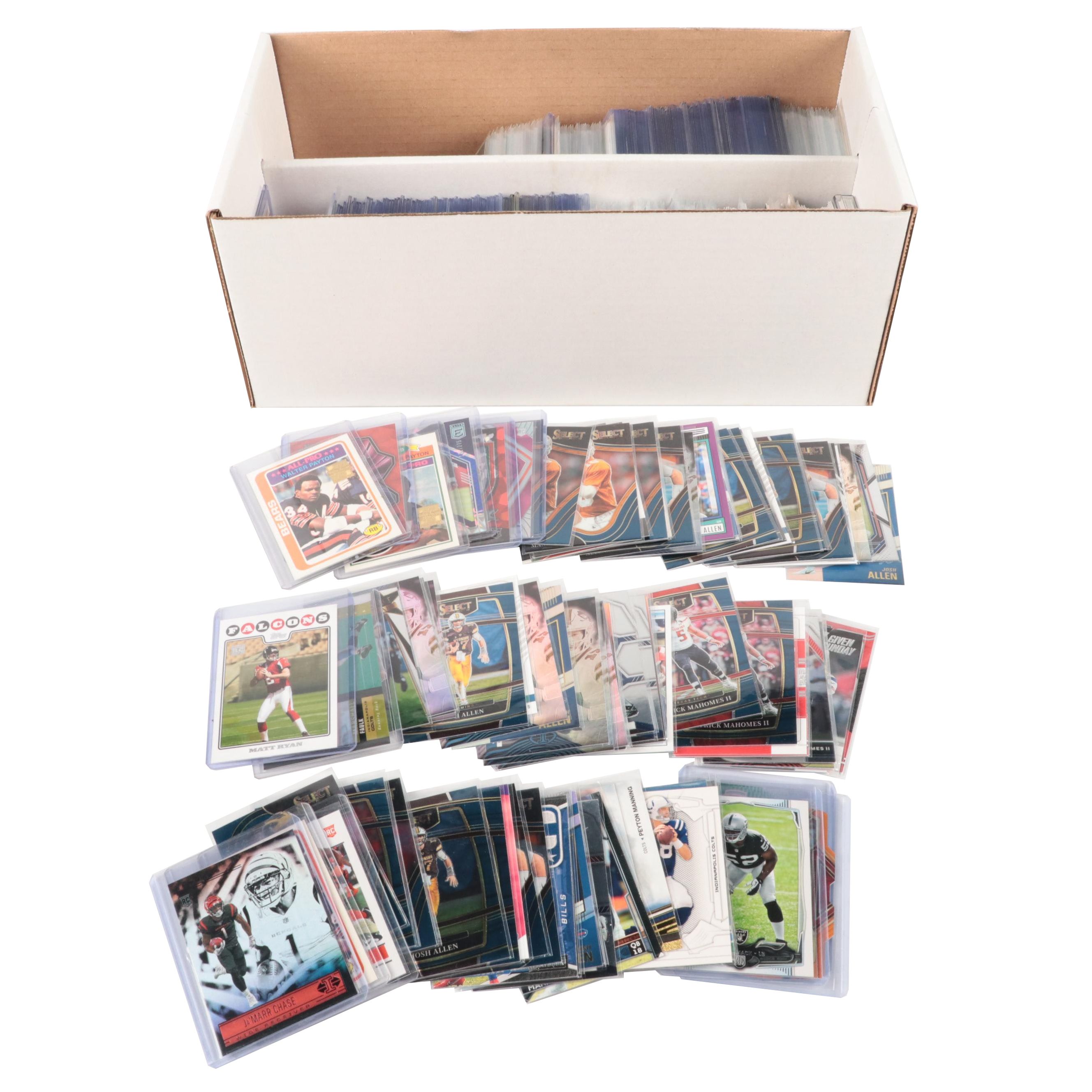 Zenith with Other Football Cards, Josh Allen, Tom Brady, and More, 1980s–2020s