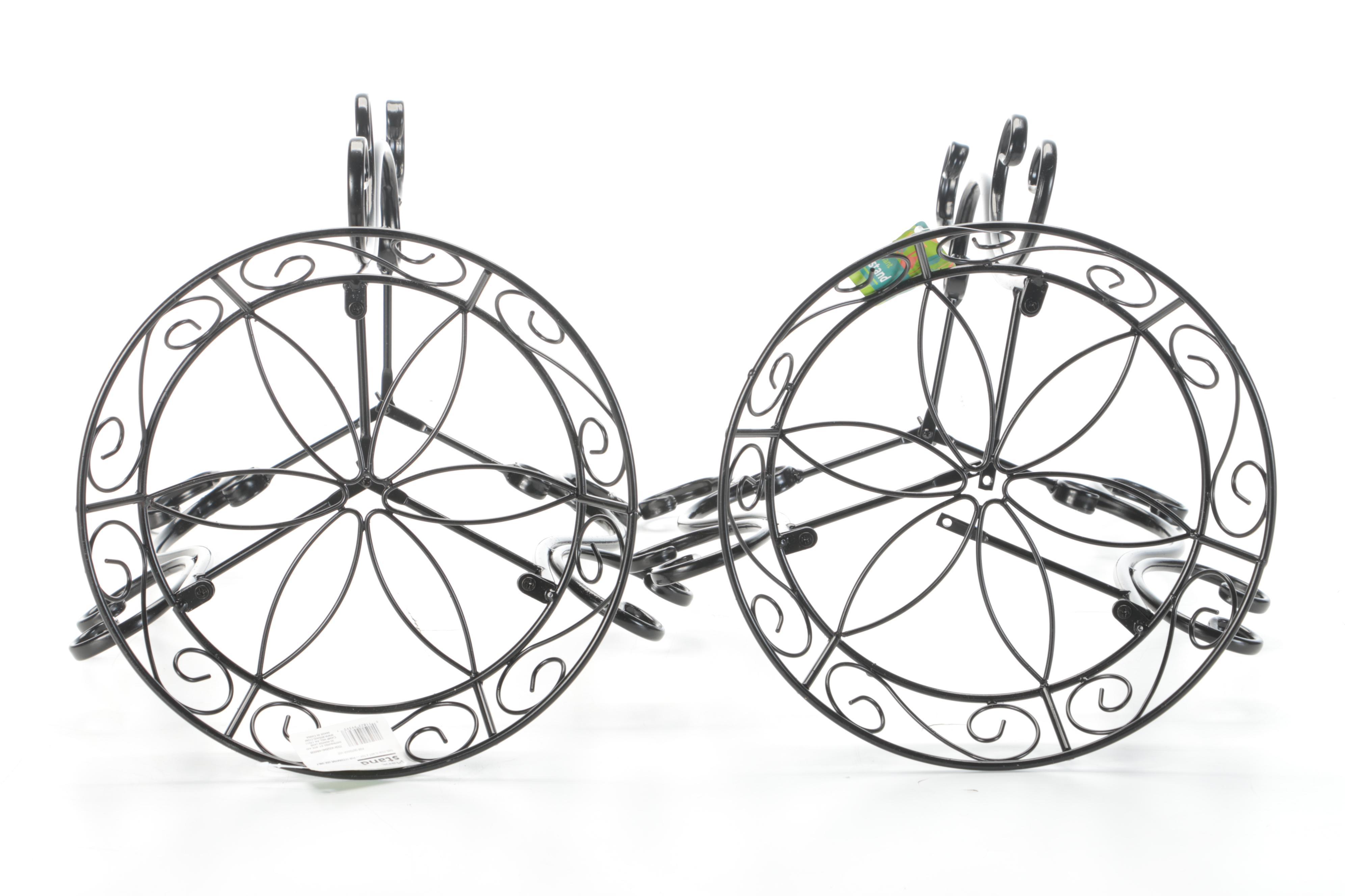 Scrolled Metal Plant Stands