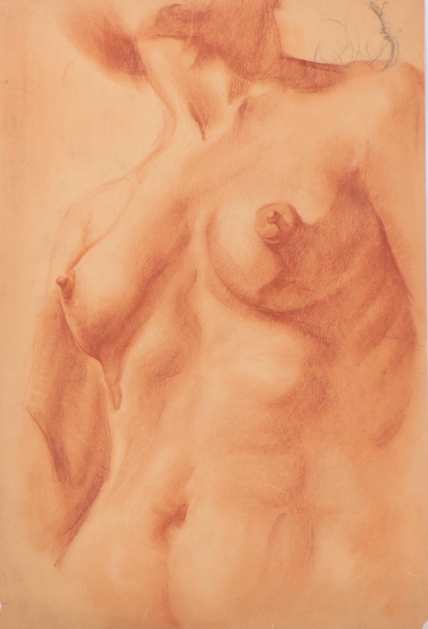 Dan Burne Jones Pastel Drawing of a Nude, 1927