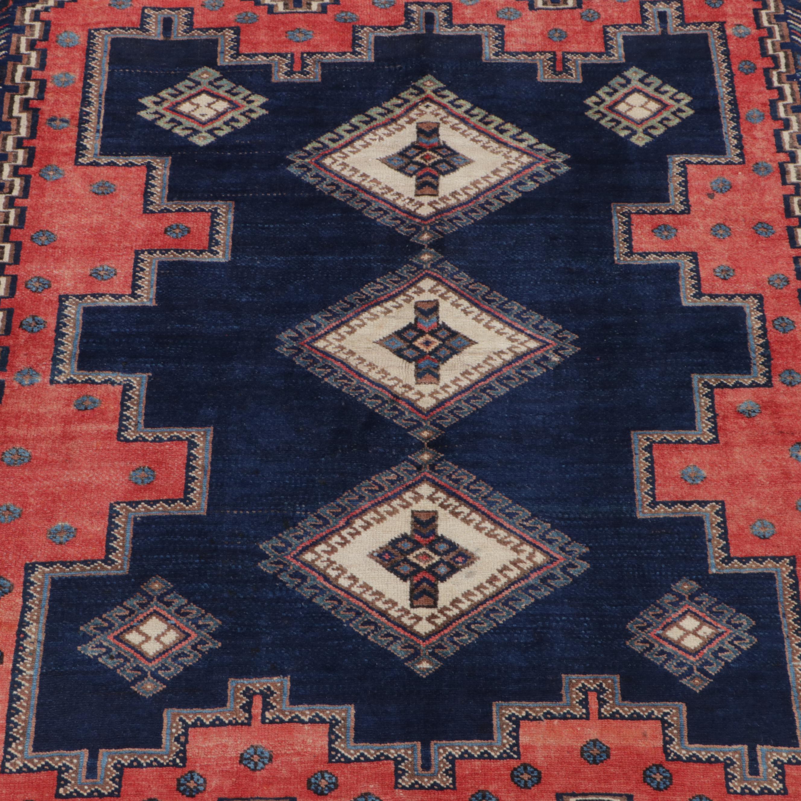 5'2 x 6'7 Hand-Knotted Persian Afshar Area Rug