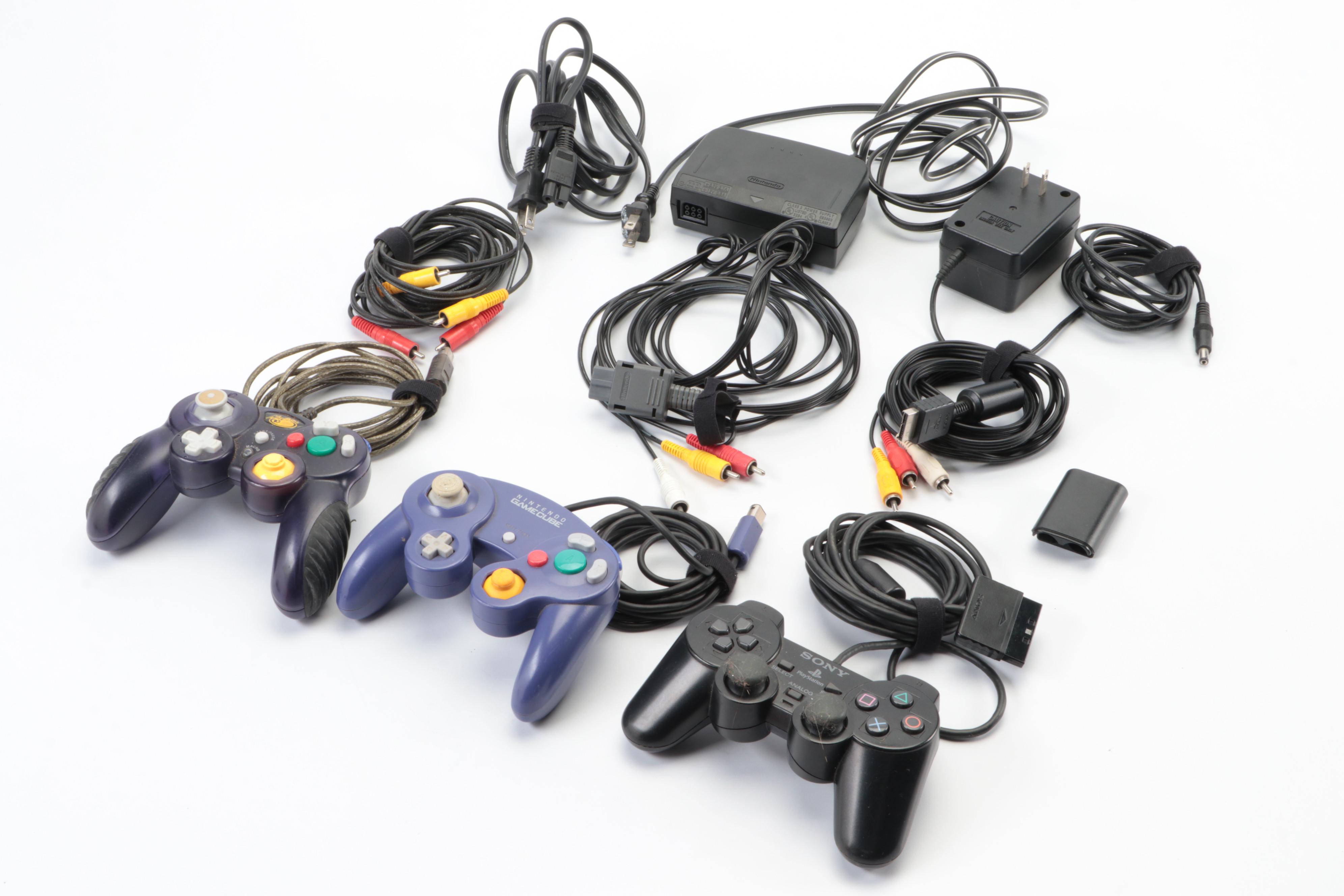 Nintendo 64 and NES Game Consoles with Games, Controllers, and More