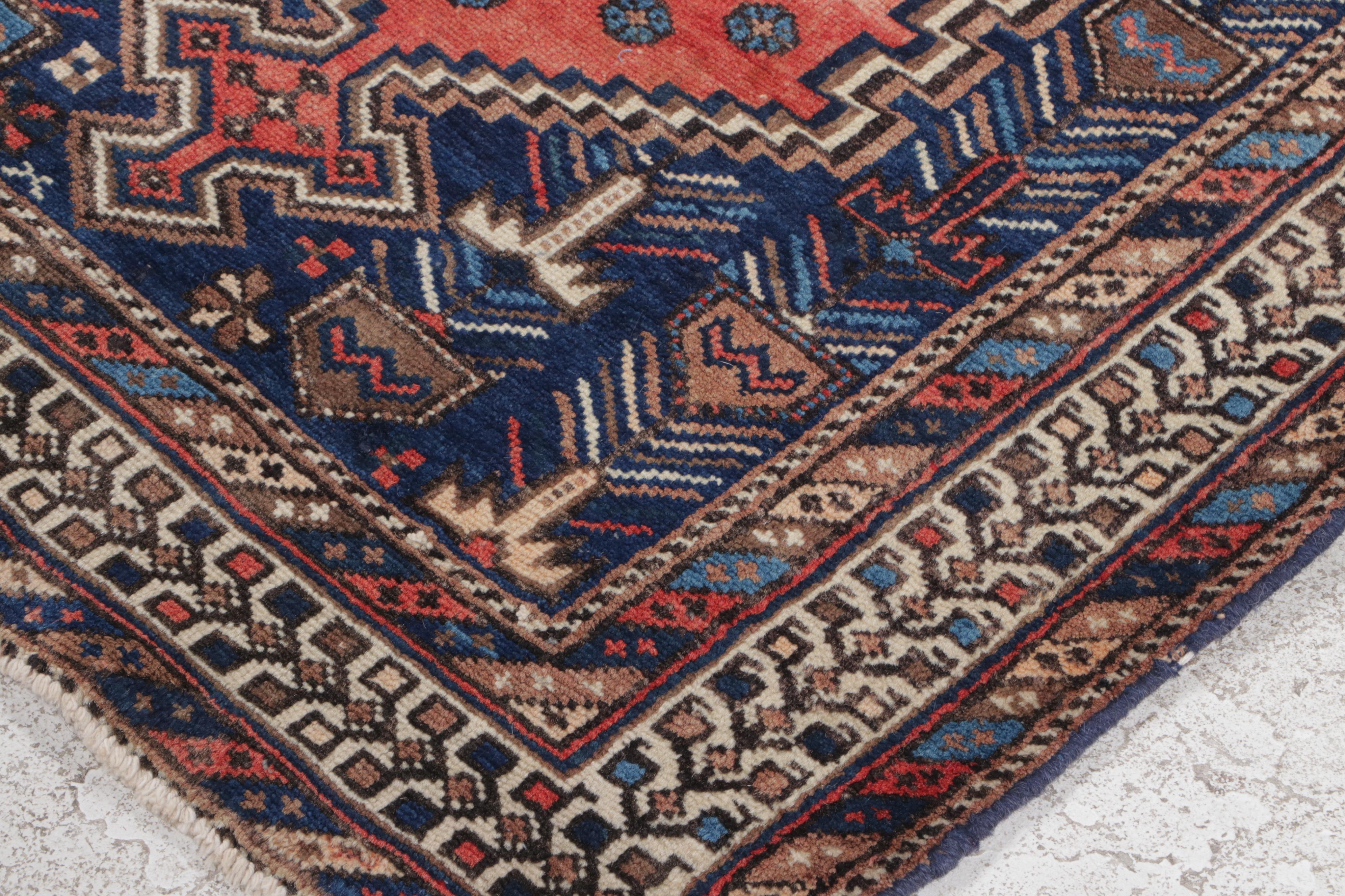 5'2 x 6'7 Hand-Knotted Persian Afshar Area Rug