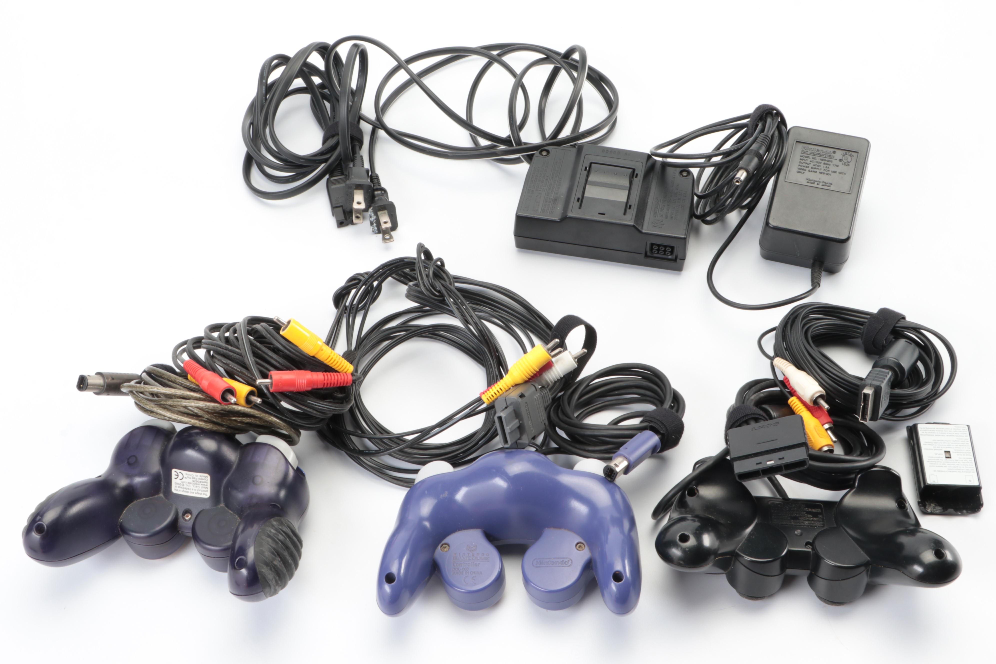 Nintendo 64 and NES Game Consoles with Games, Controllers, and More