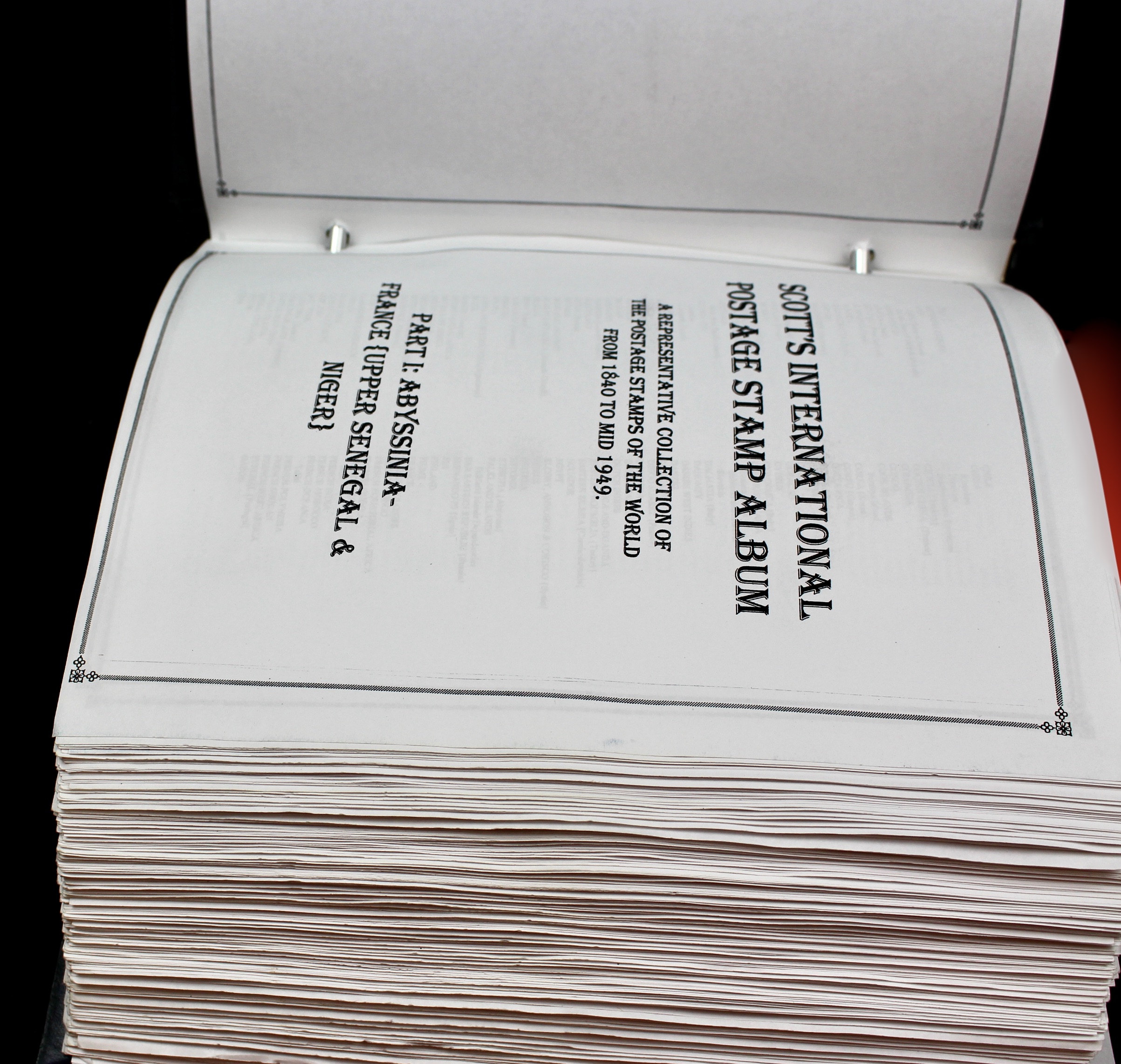 Scott's International Postage Stamp Album 1840-1949, Abyssinia through France