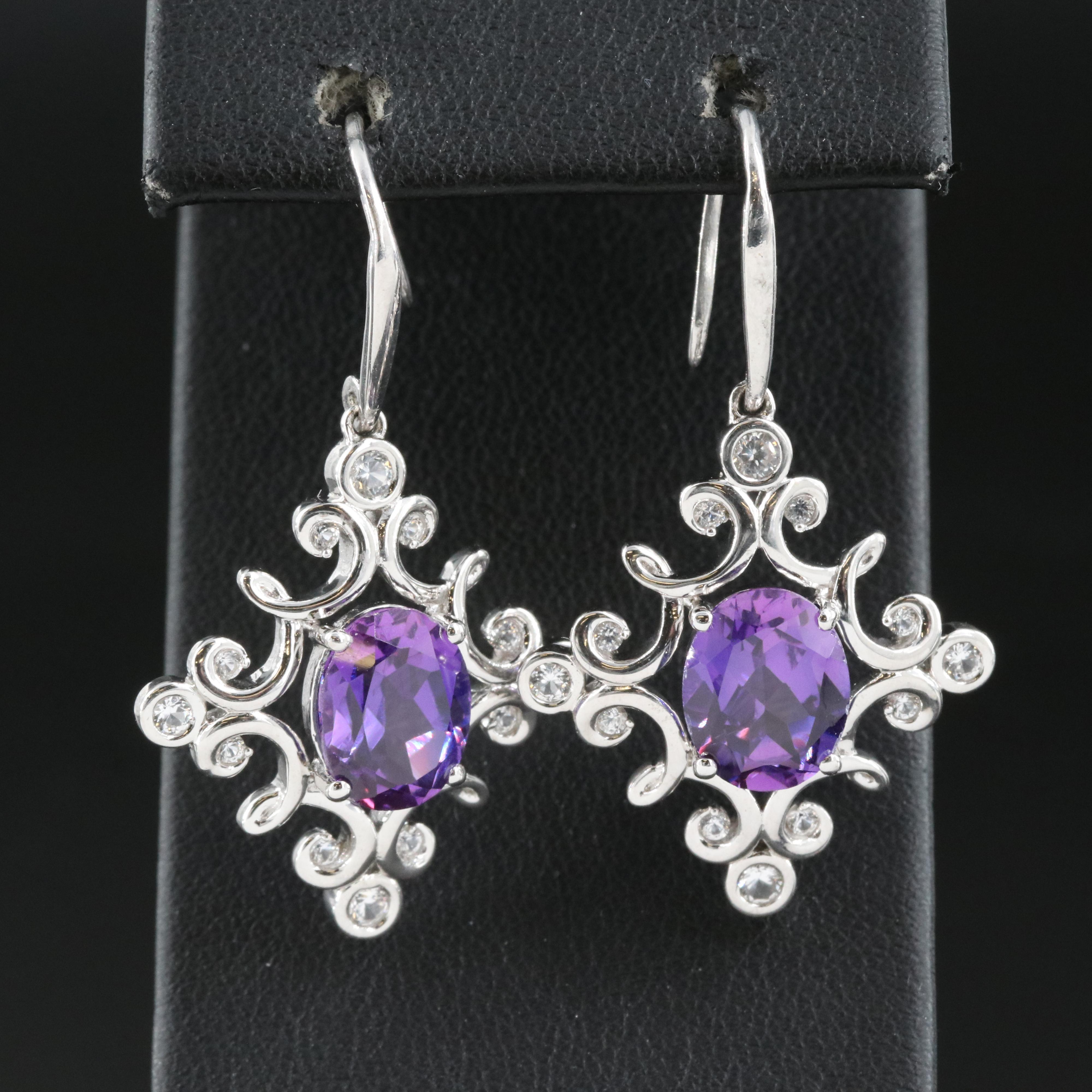 Sterling Sapphire Earrings