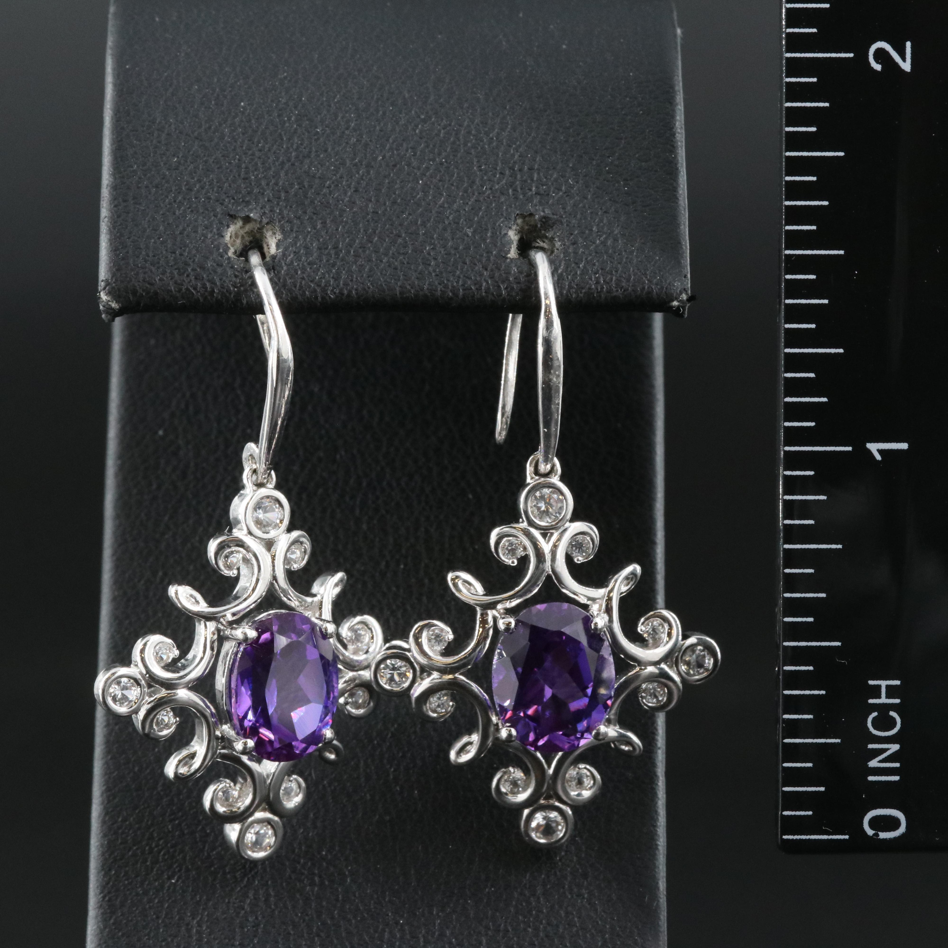 Sterling Sapphire Earrings