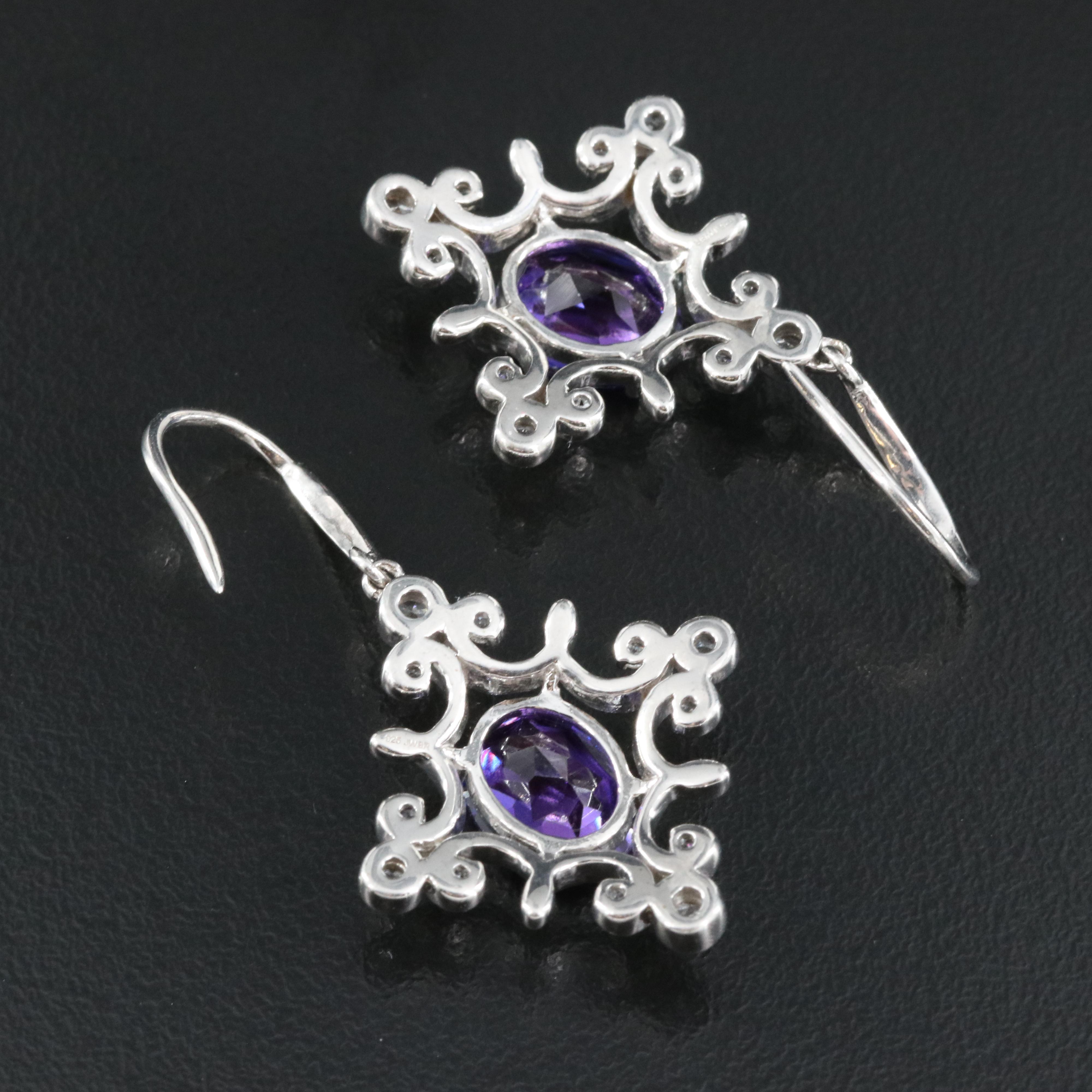 Sterling Sapphire Earrings