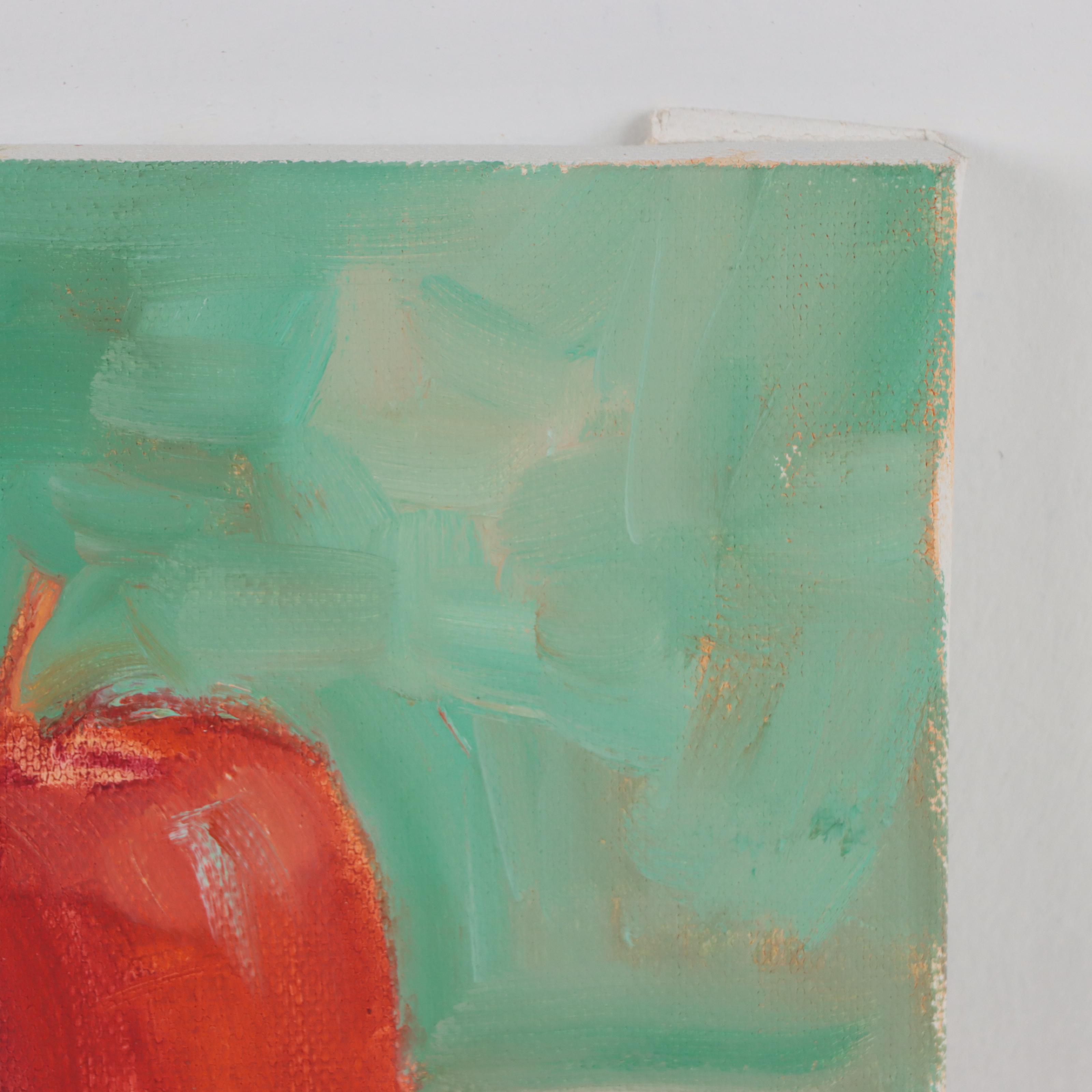 Sally Rosenbaum Still Life Oil Painting of Apples, 21st Century