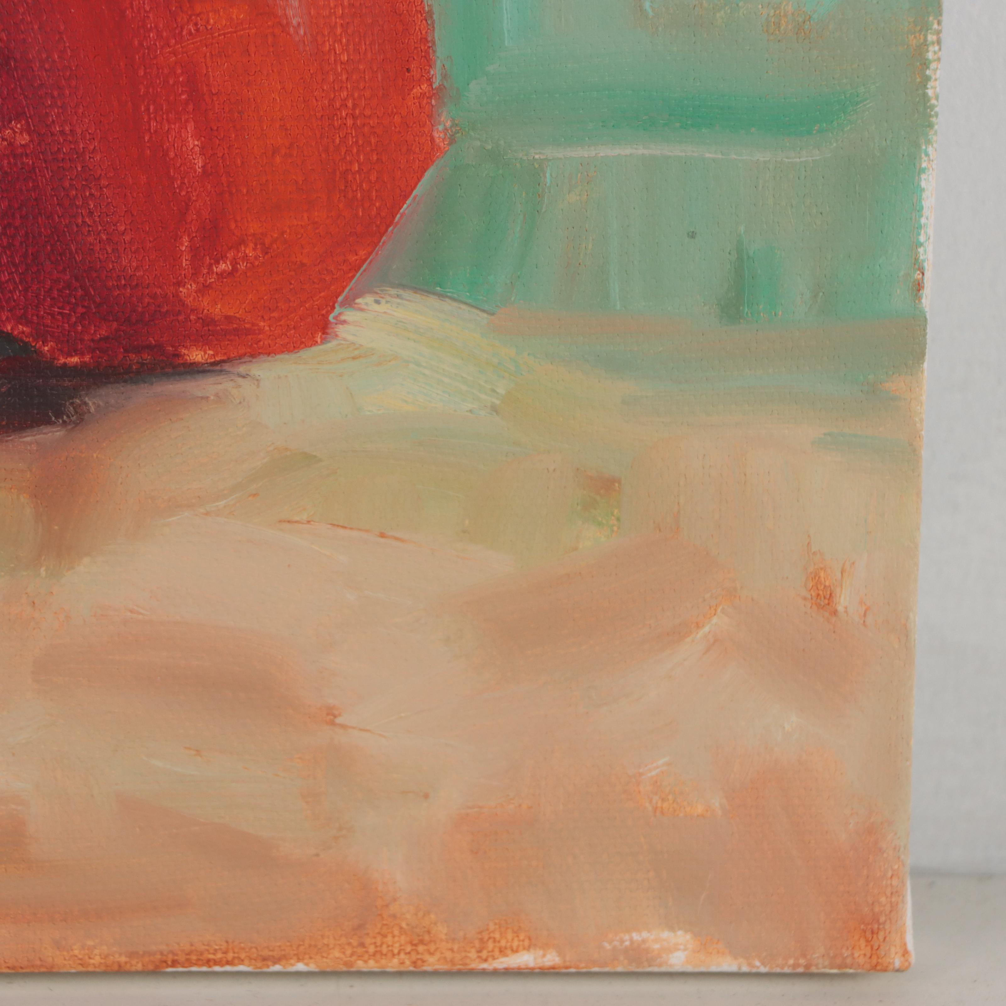 Sally Rosenbaum Still Life Oil Painting of Apples, 21st Century