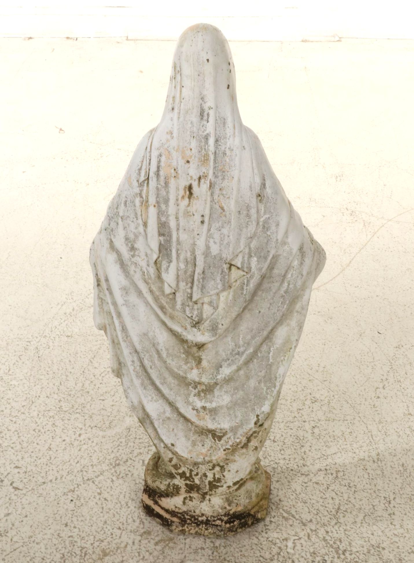 George Carruth "Garden Smile" Green Man Wall Plaque with Virgin Mary Statue