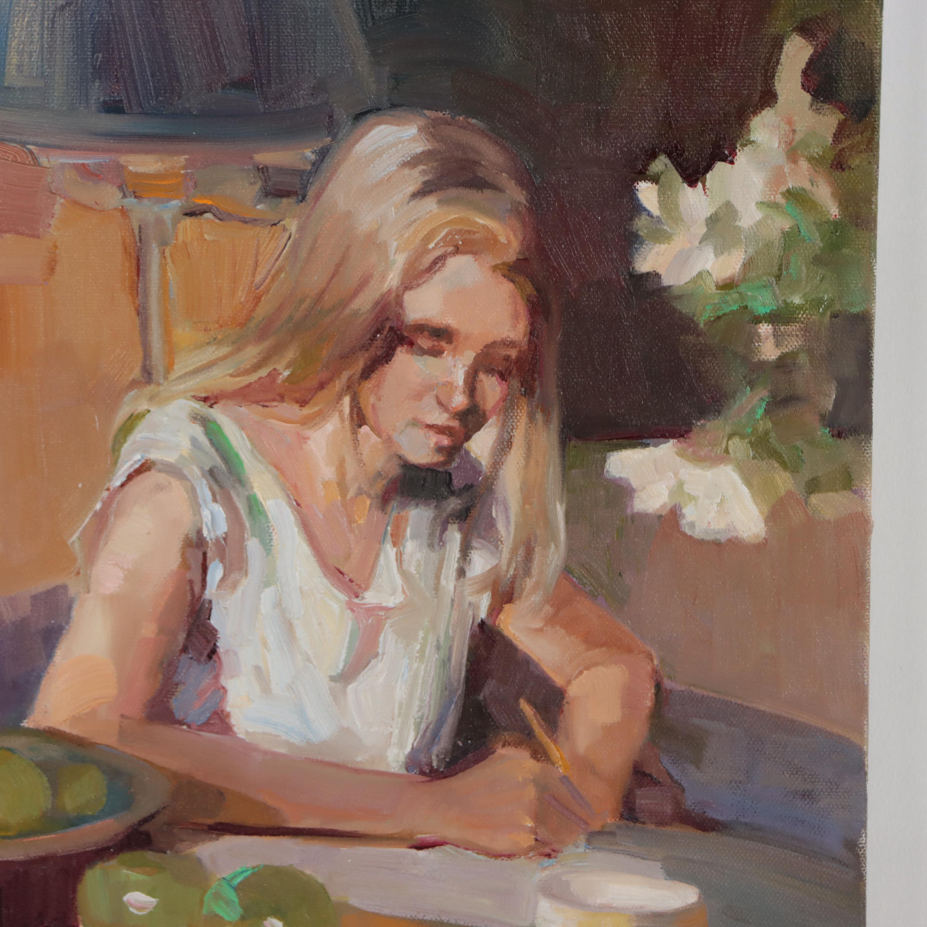 Sally Rosenbaum Figural Oil Painting, 21st Century