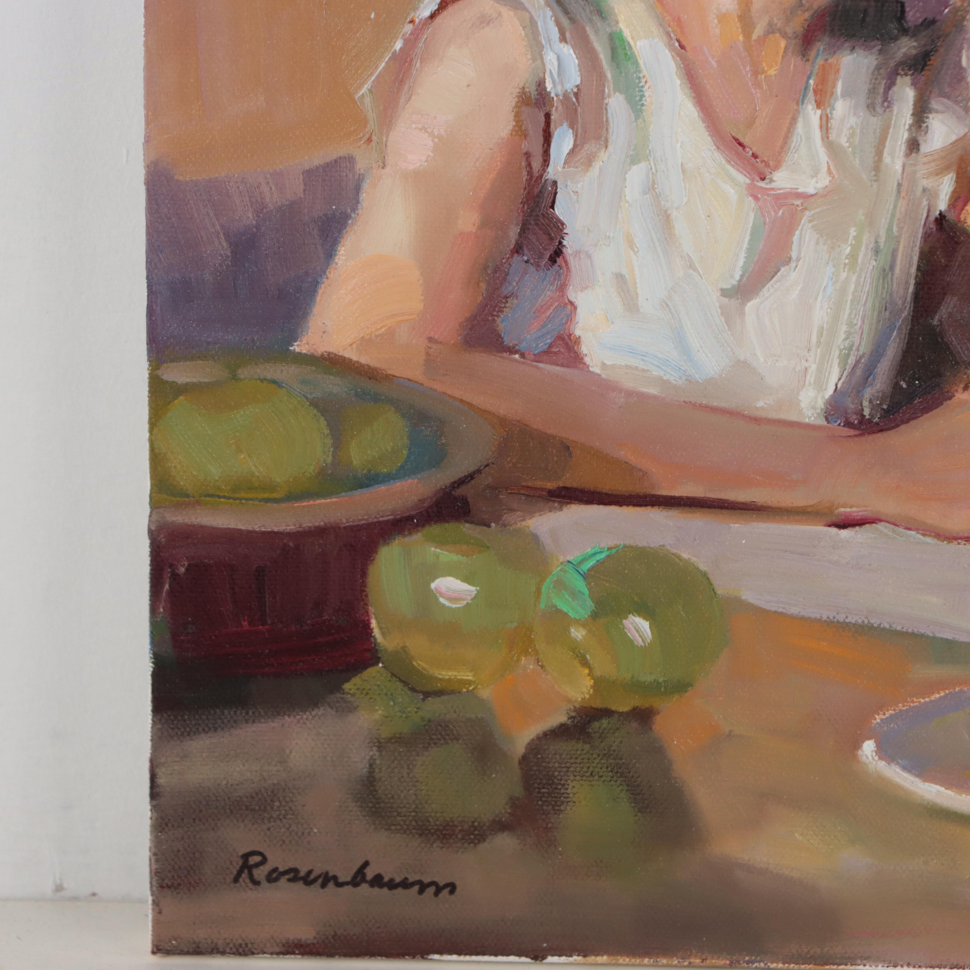 Sally Rosenbaum Figural Oil Painting, 21st Century