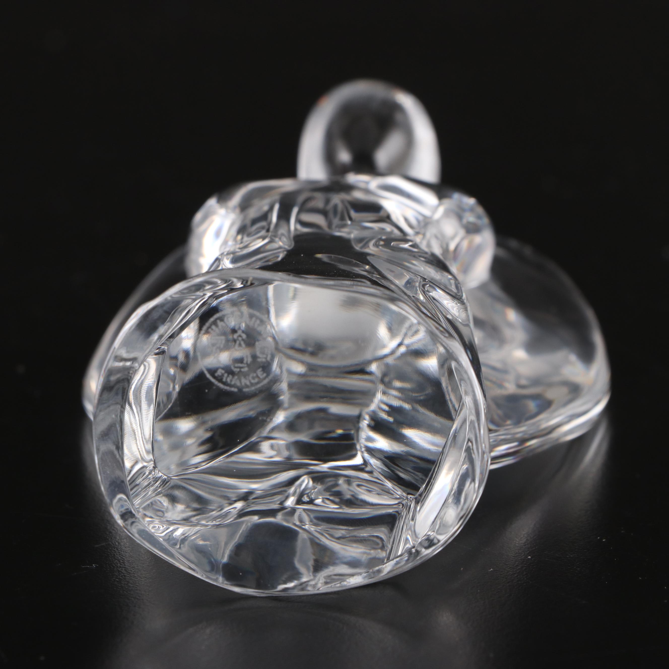 Baccarat "Angel with Arms Folded" Figurine and "Three Hearts" Paperweight