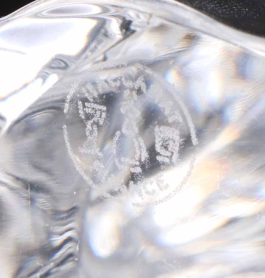 Baccarat "Angel with Arms Folded" Figurine and "Three Hearts" Paperweight