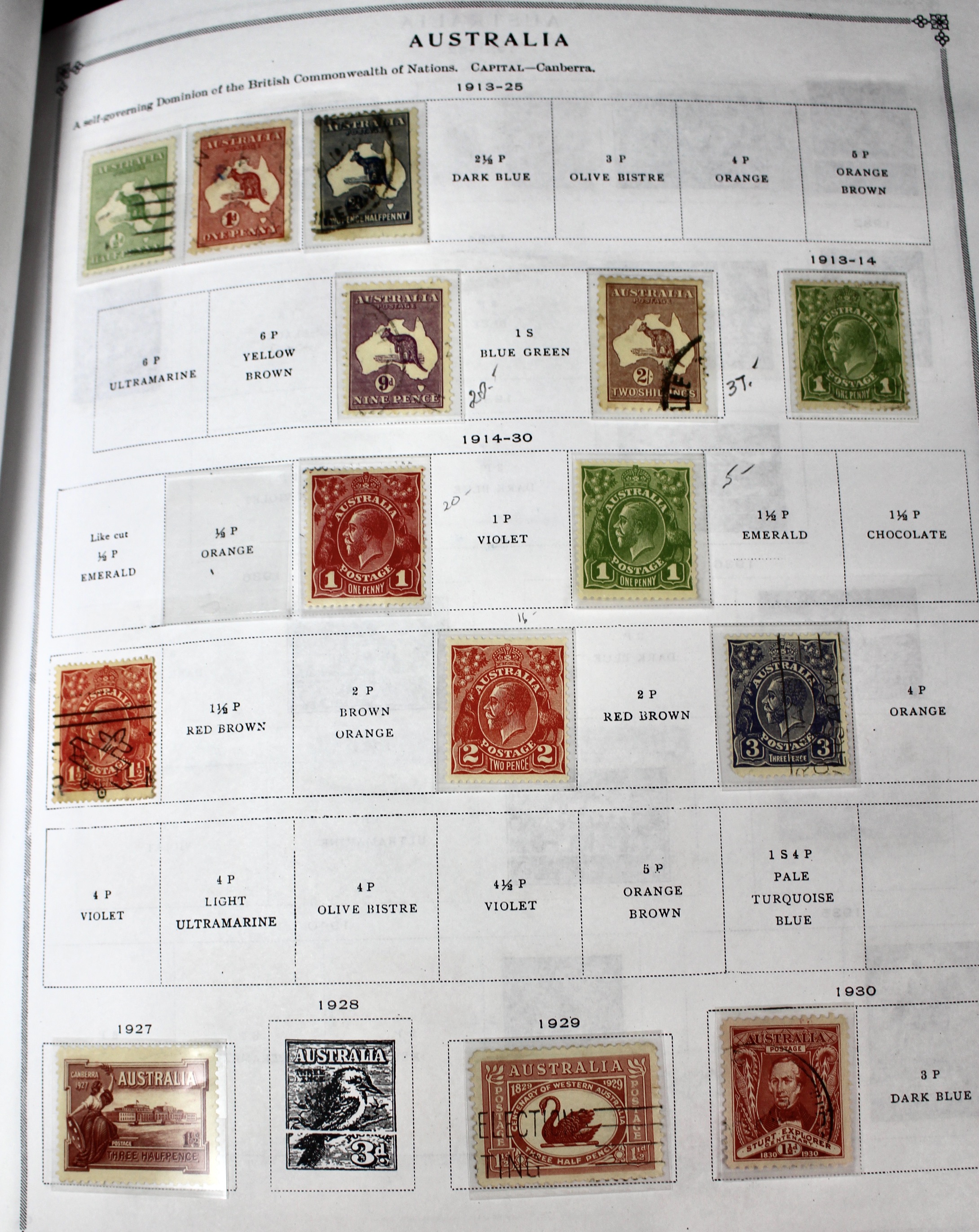 Scott's International Postage Stamp Album 1840-1949, Abyssinia through France
