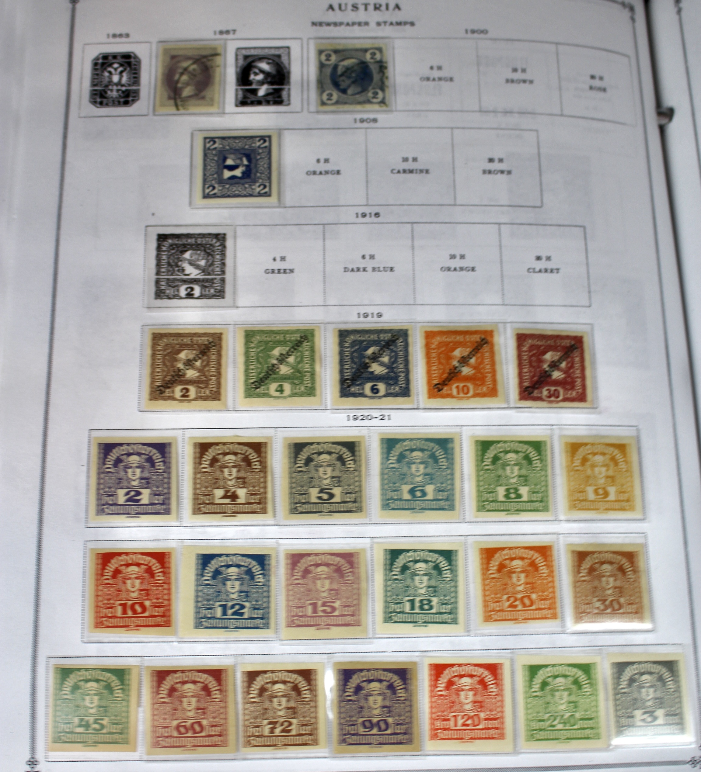 Scott's International Postage Stamp Album 1840-1949, Abyssinia through France