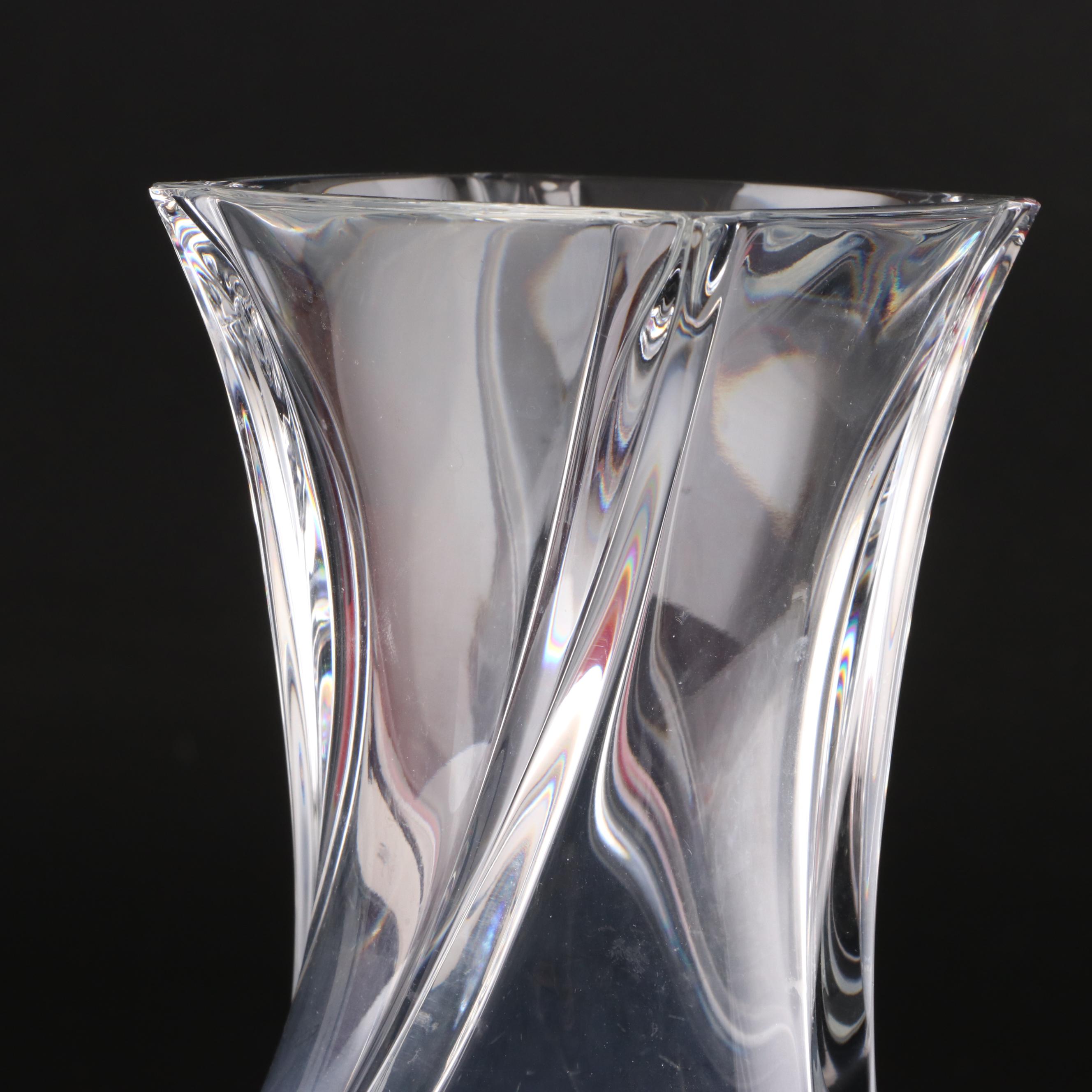 Baccarat Crystal "Serpentin" Vase