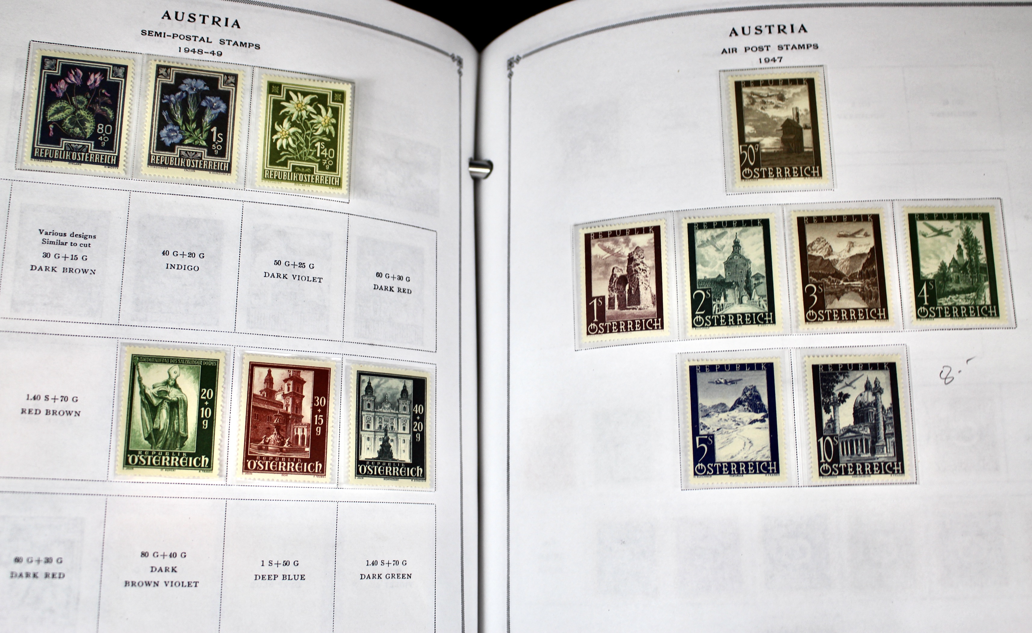 Scott's International Postage Stamp Album 1840-1949, Abyssinia through France