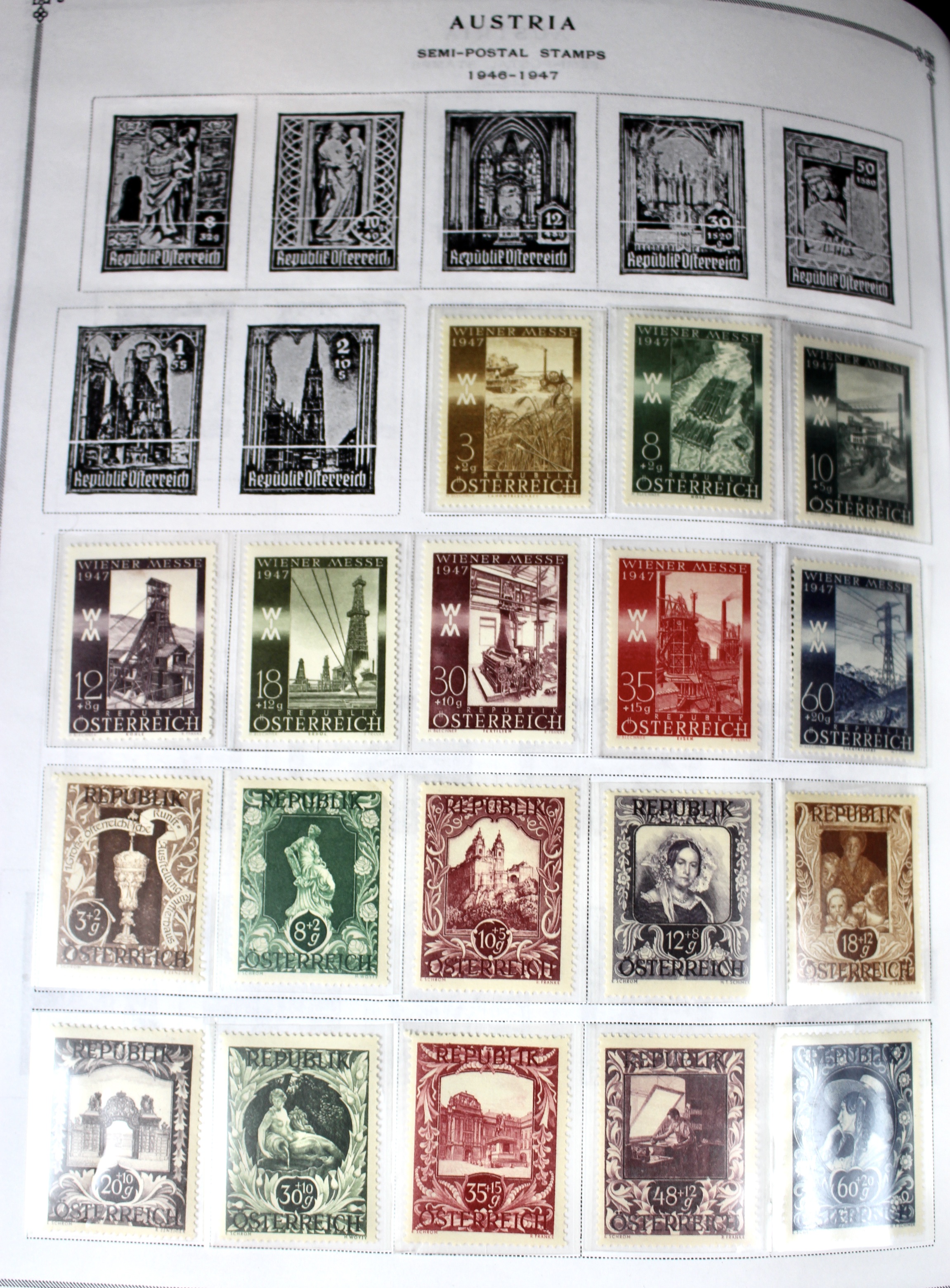 Scott's International Postage Stamp Album 1840-1949, Abyssinia through France