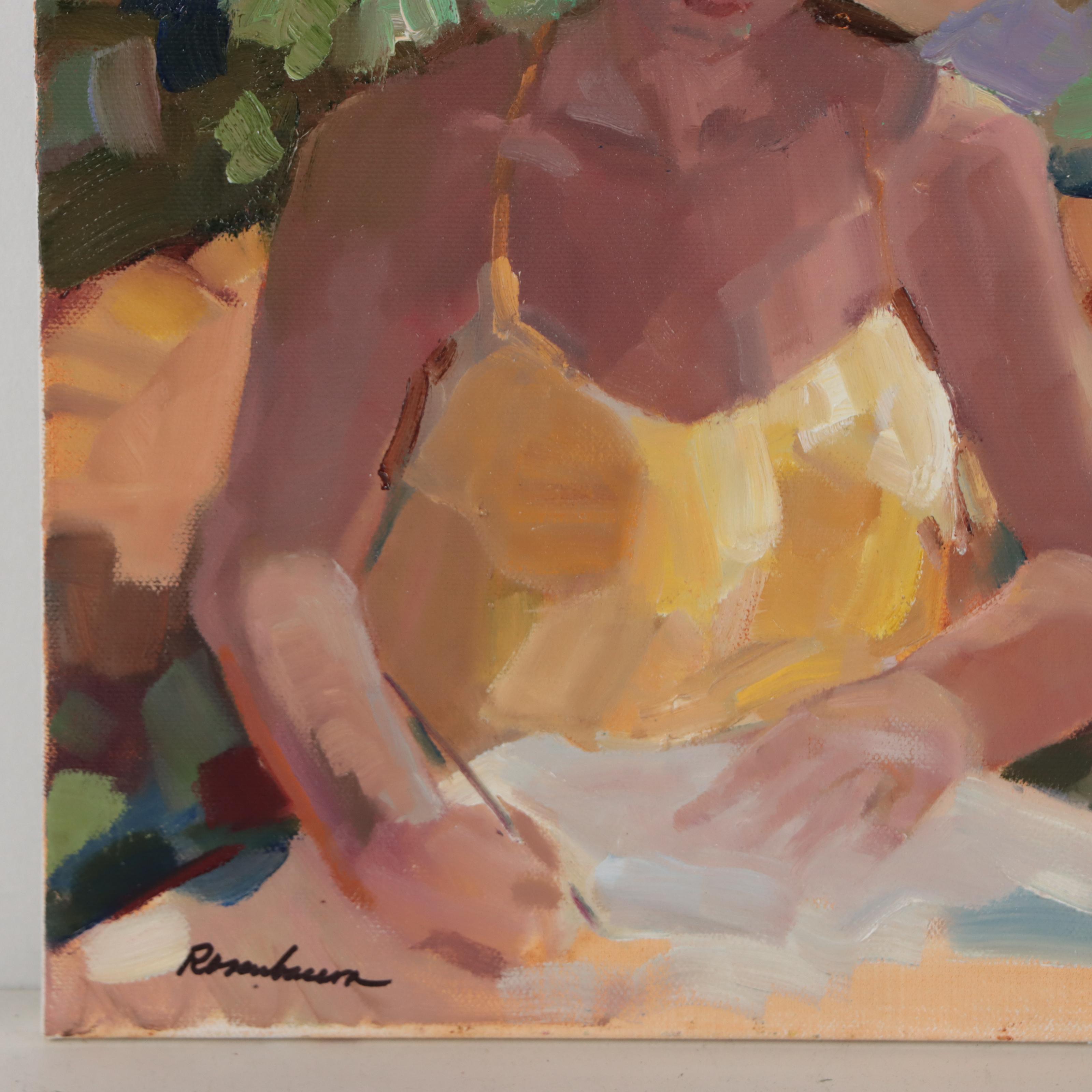 Sally Rosenbaum Figural Oil Painting, 21st Century