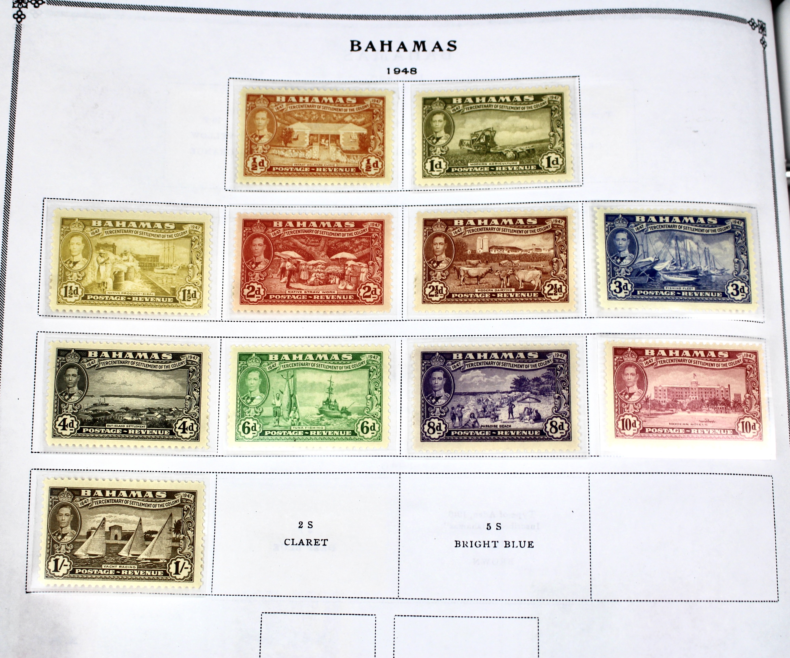 Scott's International Postage Stamp Album 1840-1949, Abyssinia through France