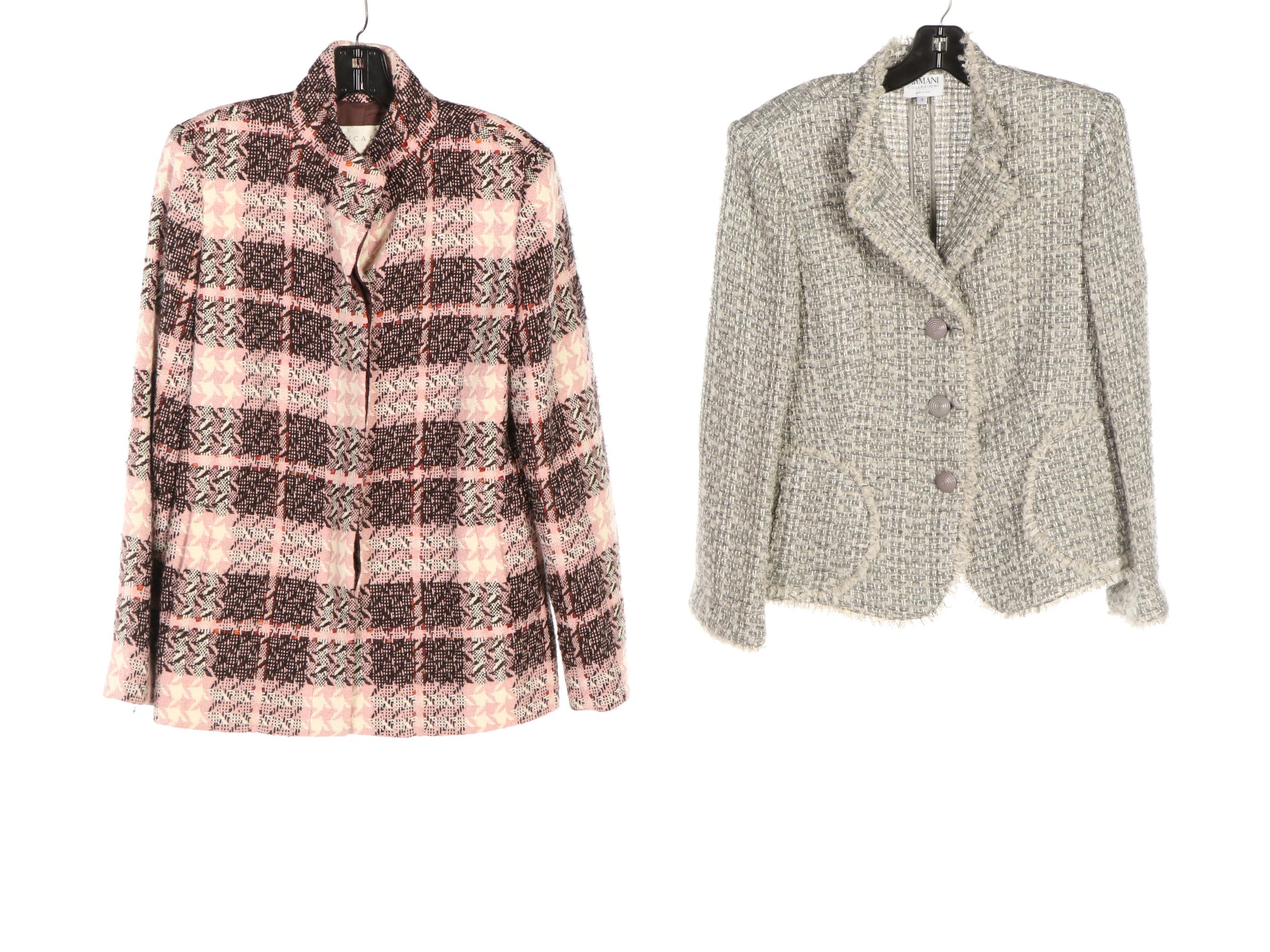 Escada Tweed Skirt Suit with St. John, Armani Collezioni, and More Separates