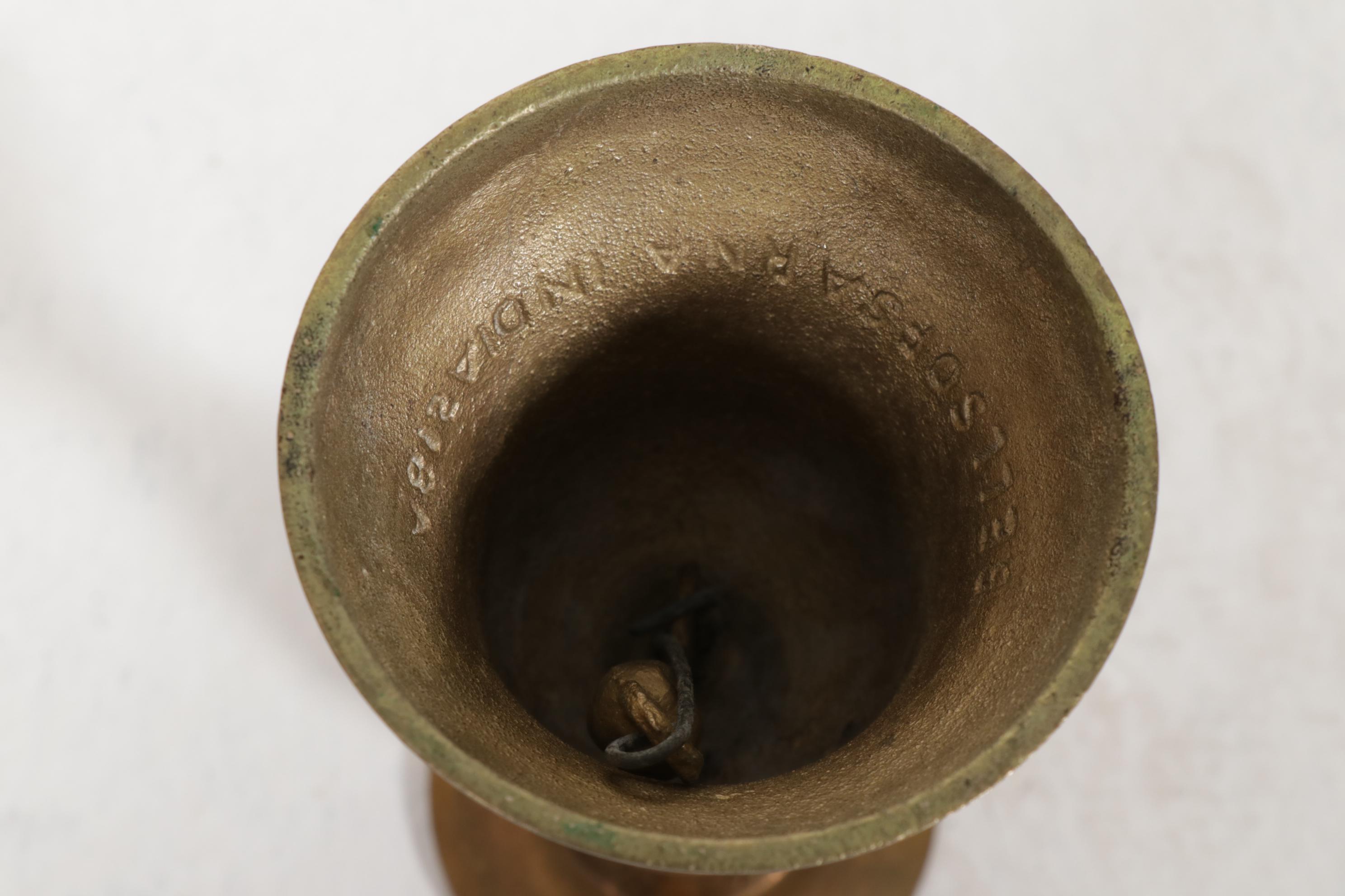 Brass Table Lamps With Carved Wooden Wall Plaques, Brass Bells and More