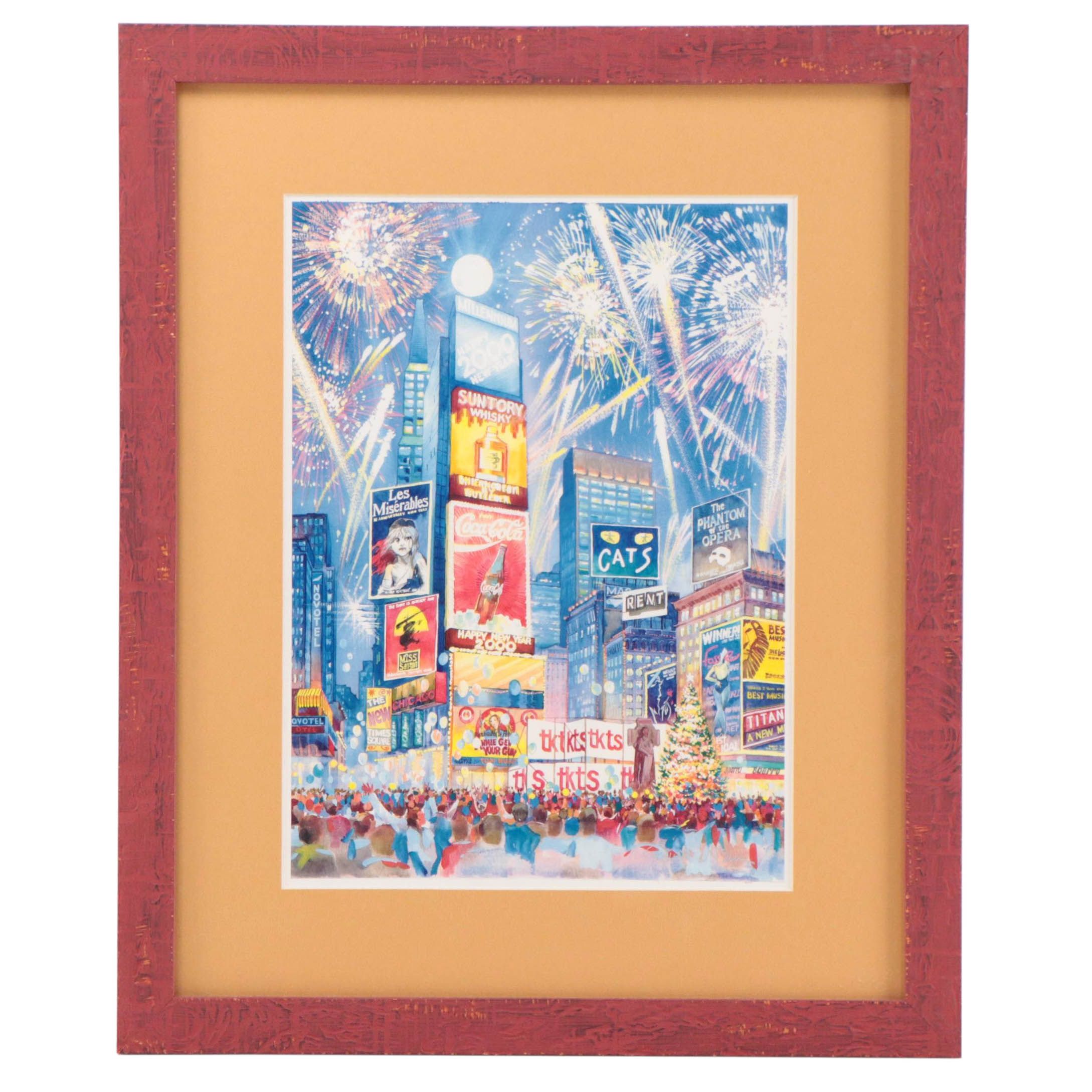 Roustam Nour Digital Print "Times Square Ball Drop"
