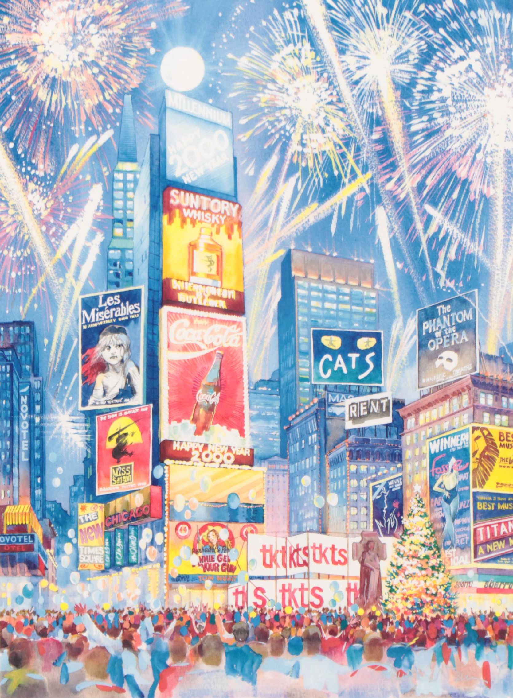 Roustam Nour Digital Print "Times Square Ball Drop"