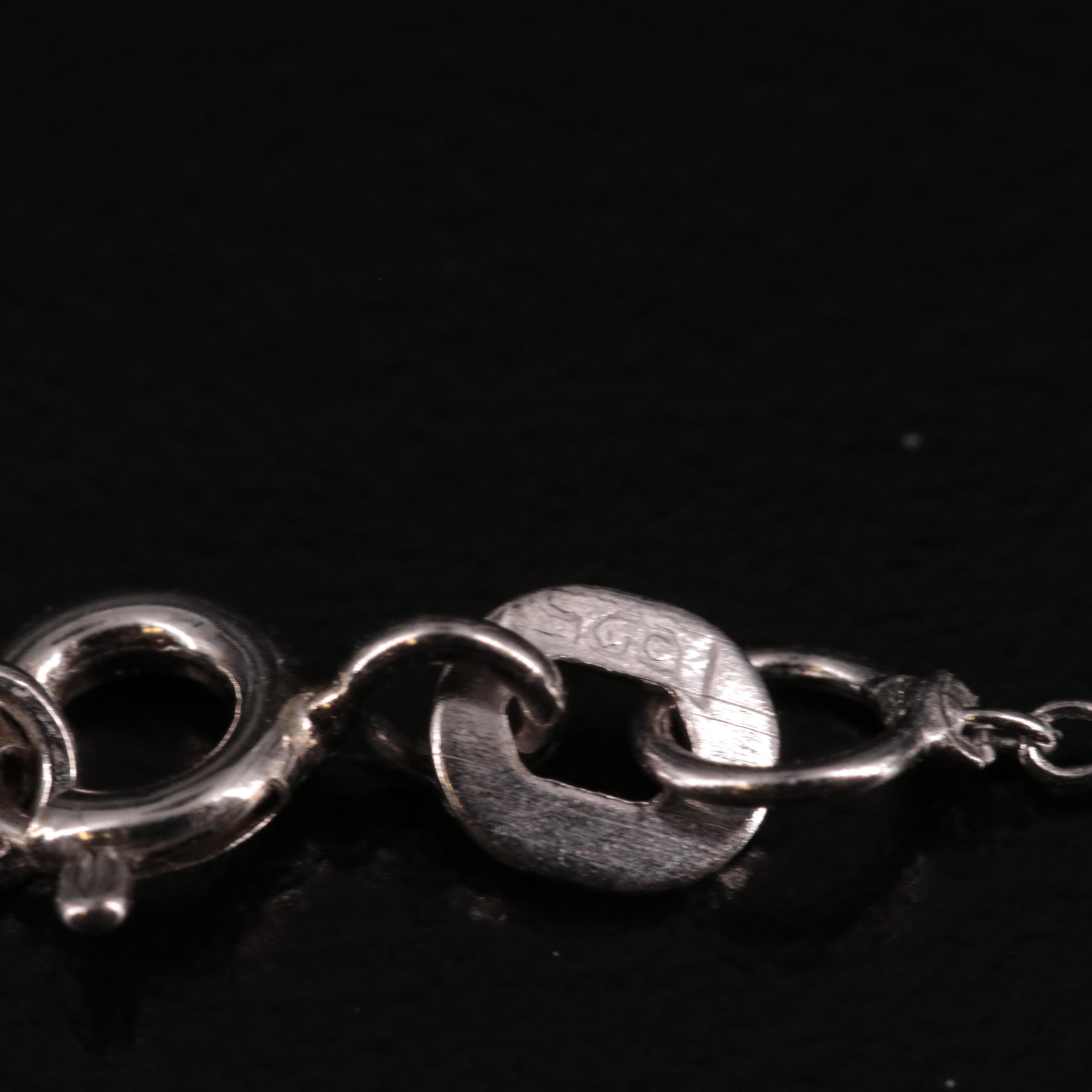 Sterling Heart with Keyhole Pendant Necklace