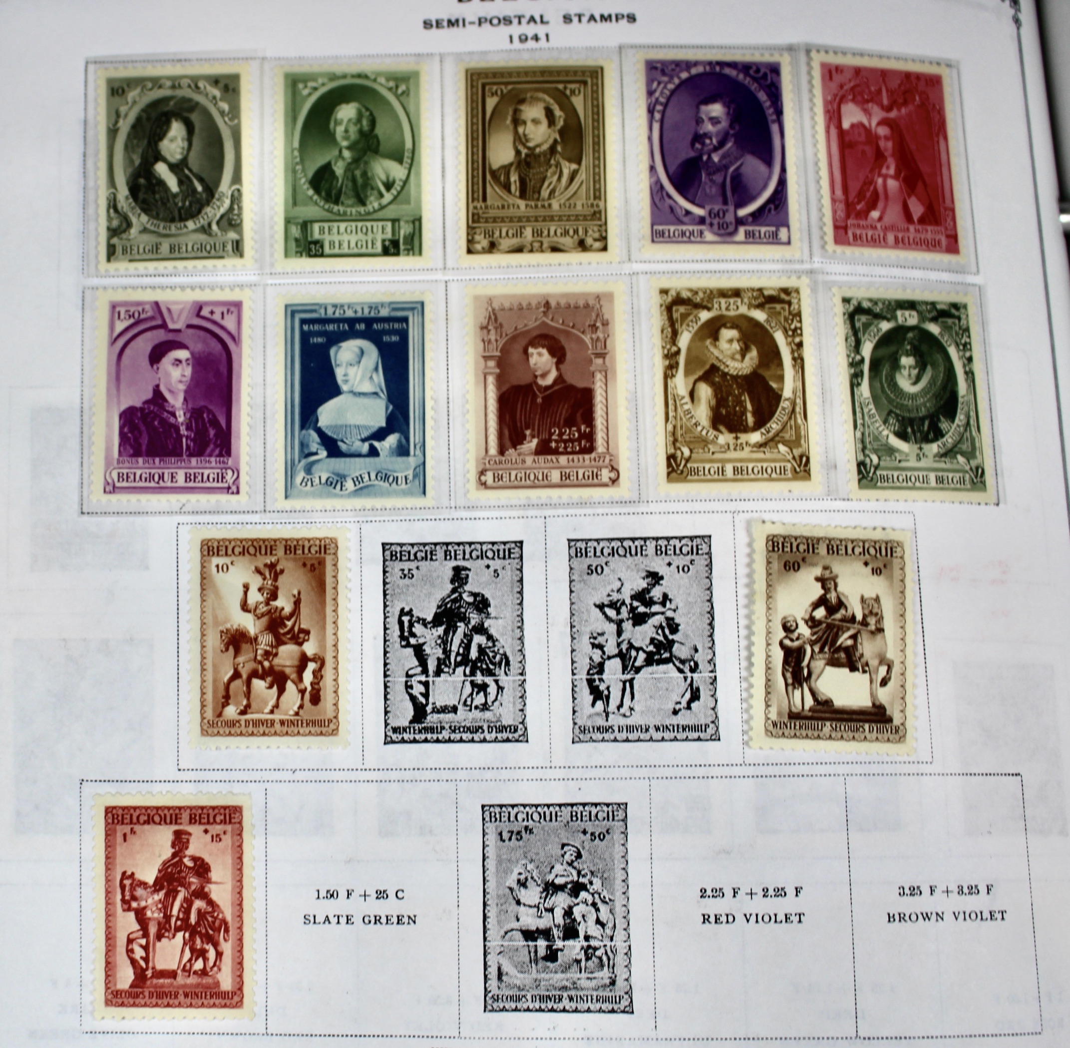 Scott's International Postage Stamp Album 1840-1949, Abyssinia through France