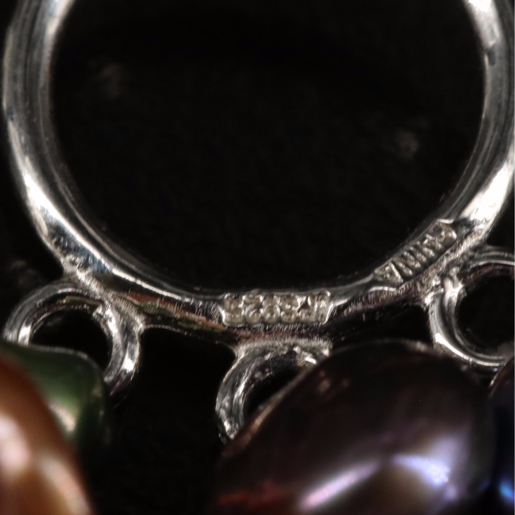 Sterling Triple Strand Pearl Necklace