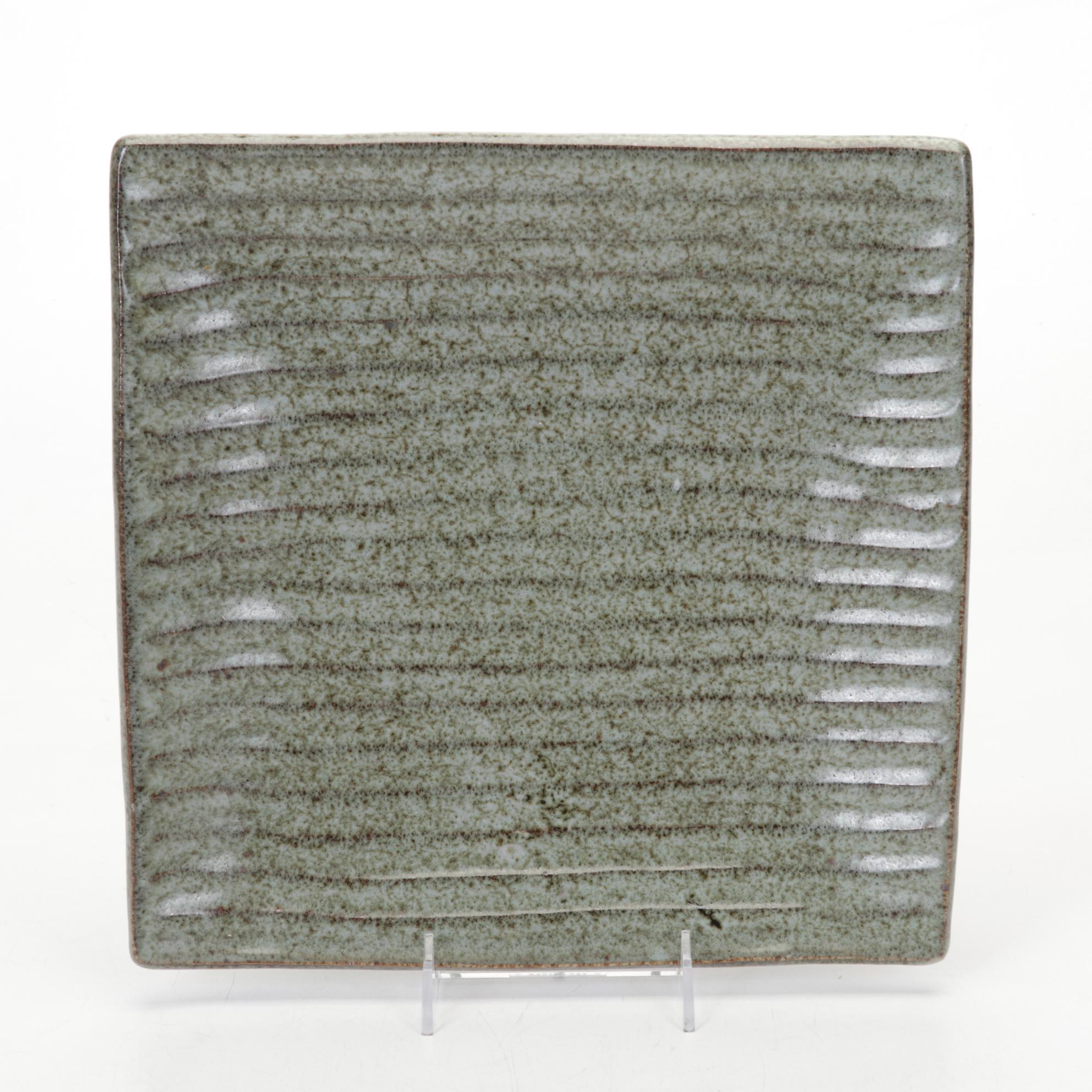 Art Pottery Platter and Plates