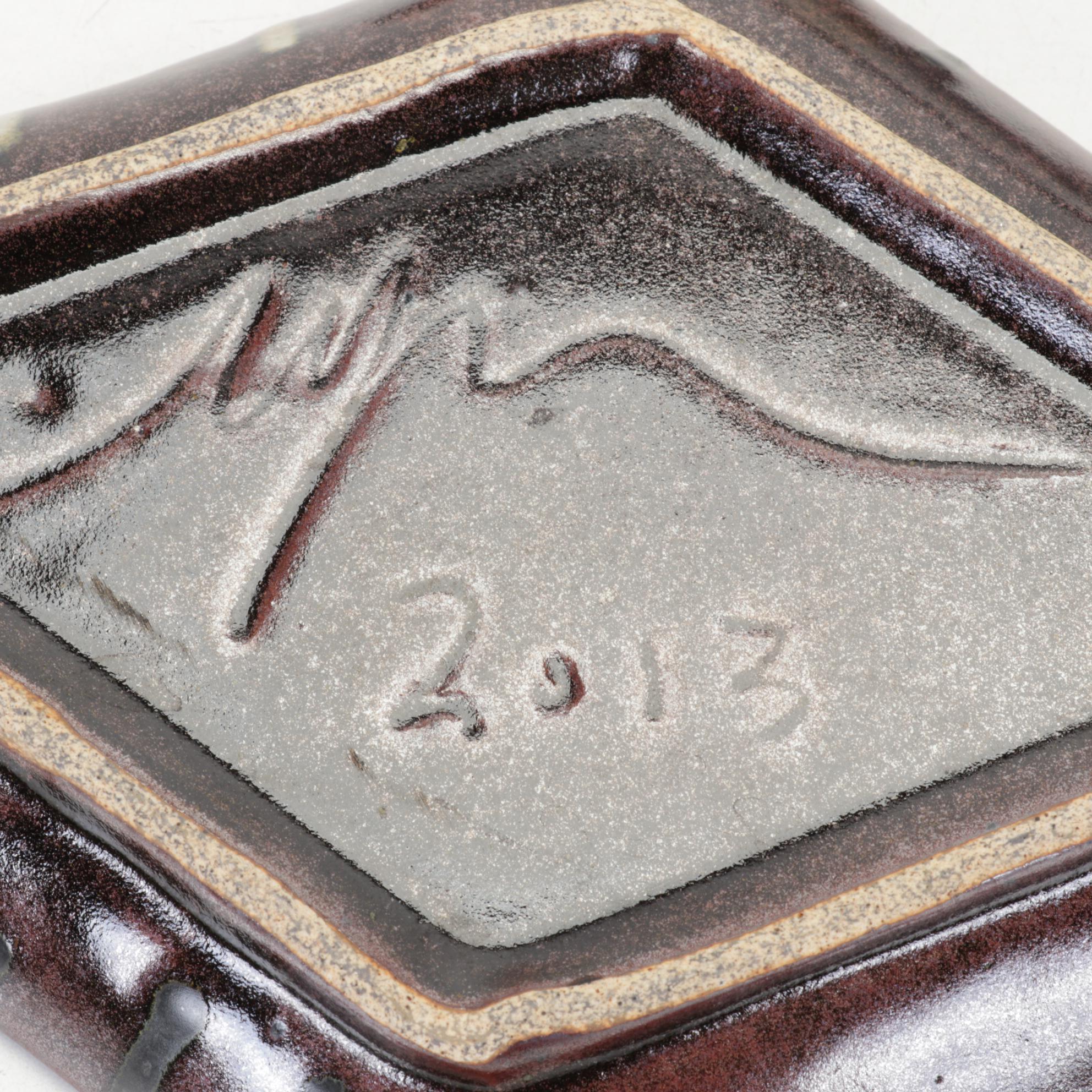 Art Pottery Platter and Plates