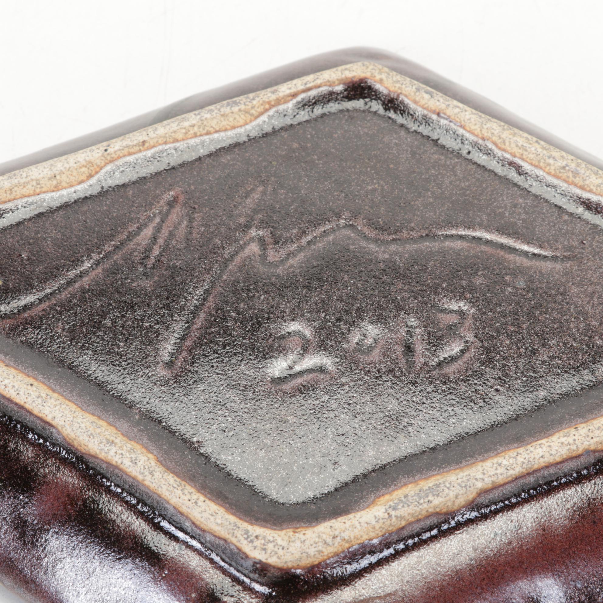 Art Pottery Platter and Plates