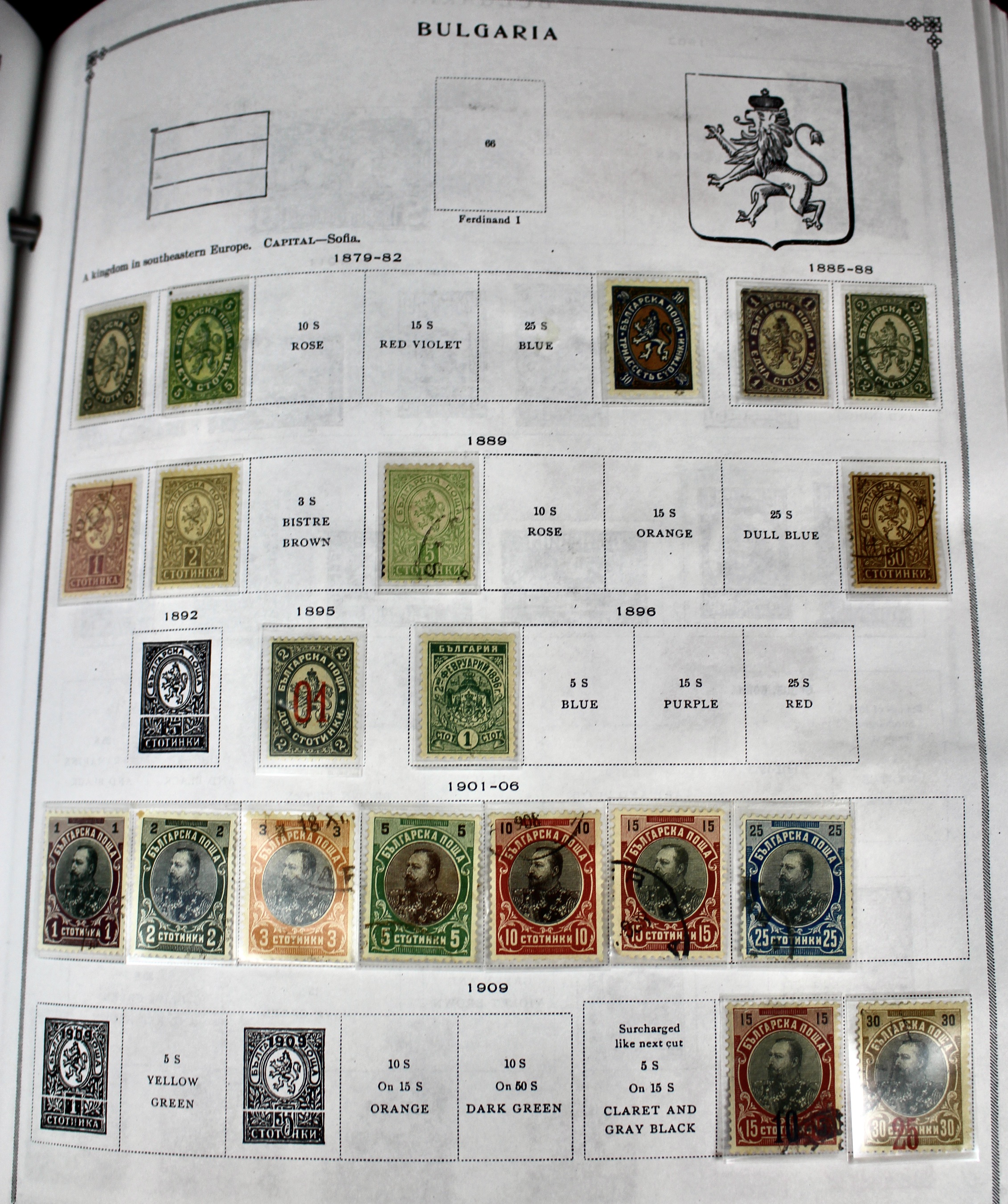 Scott's International Postage Stamp Album 1840-1949, Abyssinia through France