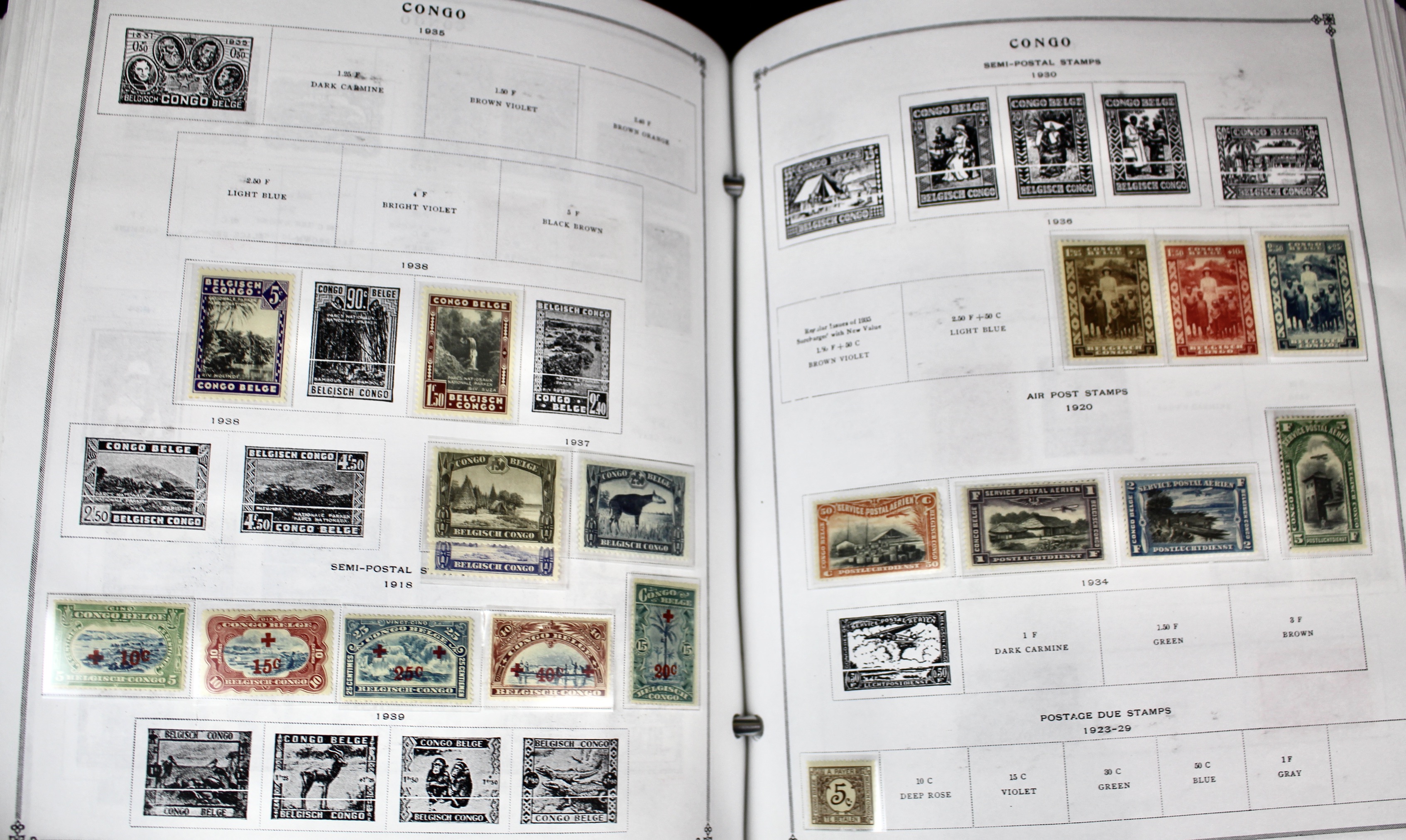 Scott's International Postage Stamp Album 1840-1949, Abyssinia through France