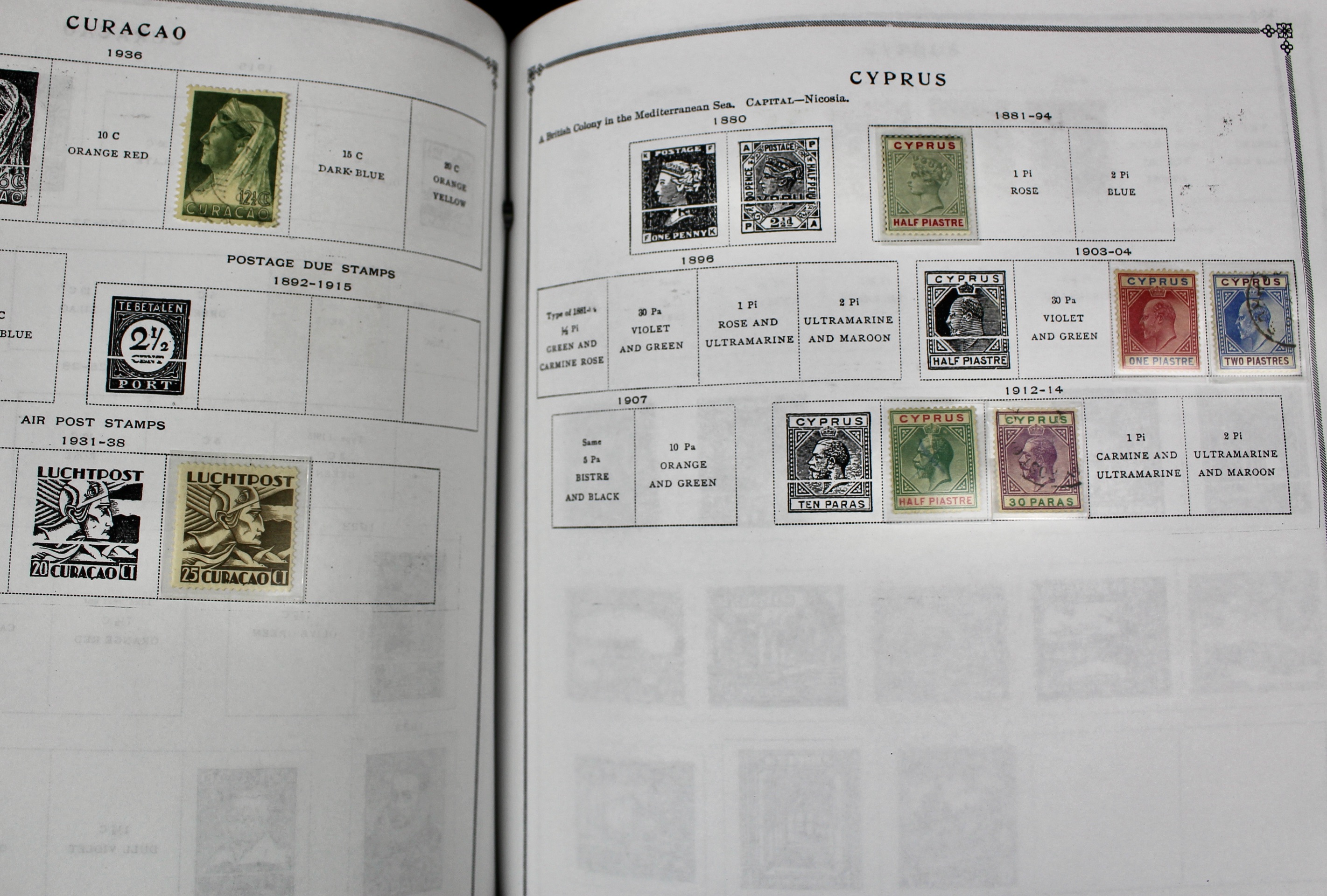 Scott's International Postage Stamp Album 1840-1949, Abyssinia through France